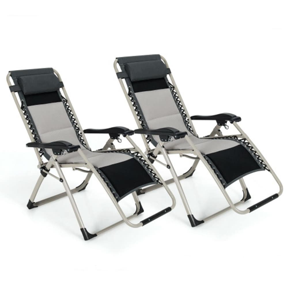 LIVIZA TDJ10347DK-2 Cotton Black Folding Camping chair Adjustable and
