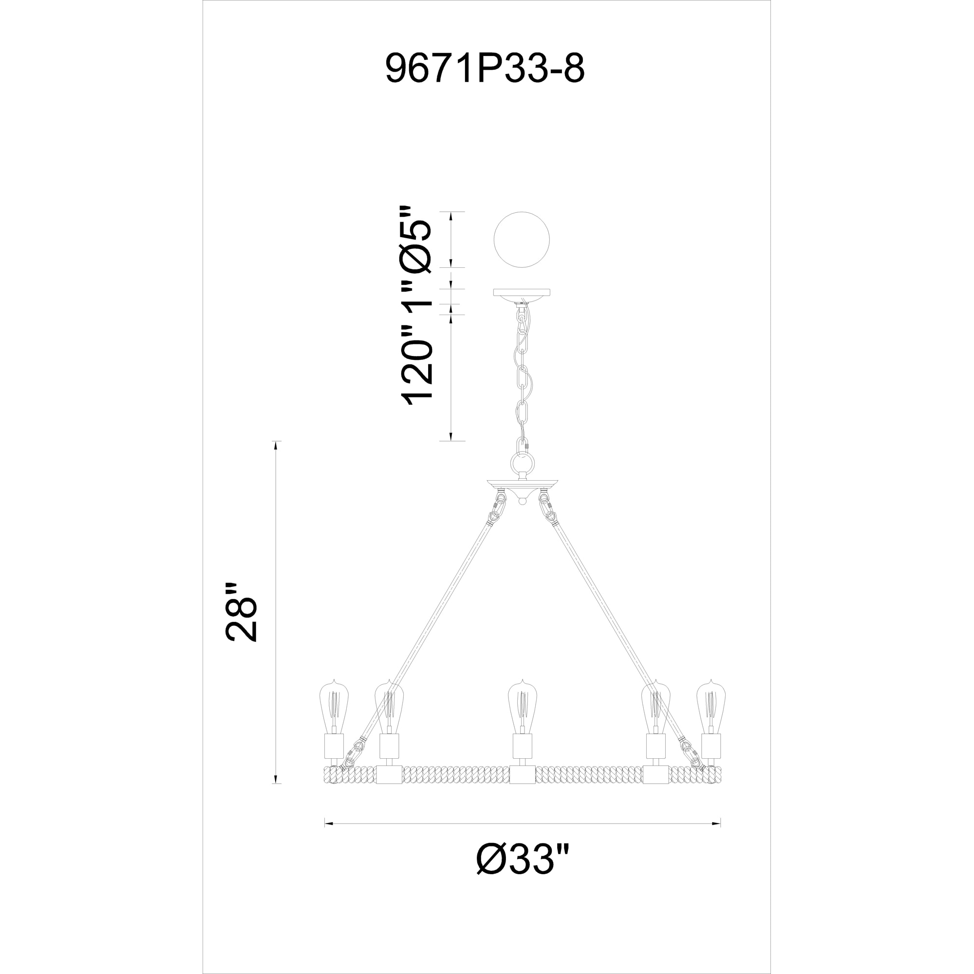 CWI Lighting 9671P33-8-101 b090015 - View #4