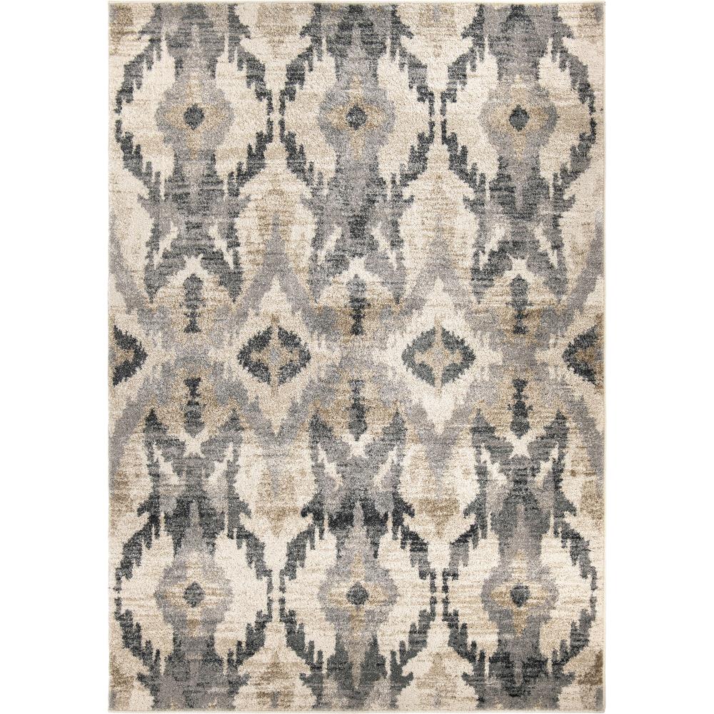 Orian Rugs 433029 Reflections Poseidon 8 X 11 (ft) Soft White Indoor Abstract Mid-century Modern Area Rug