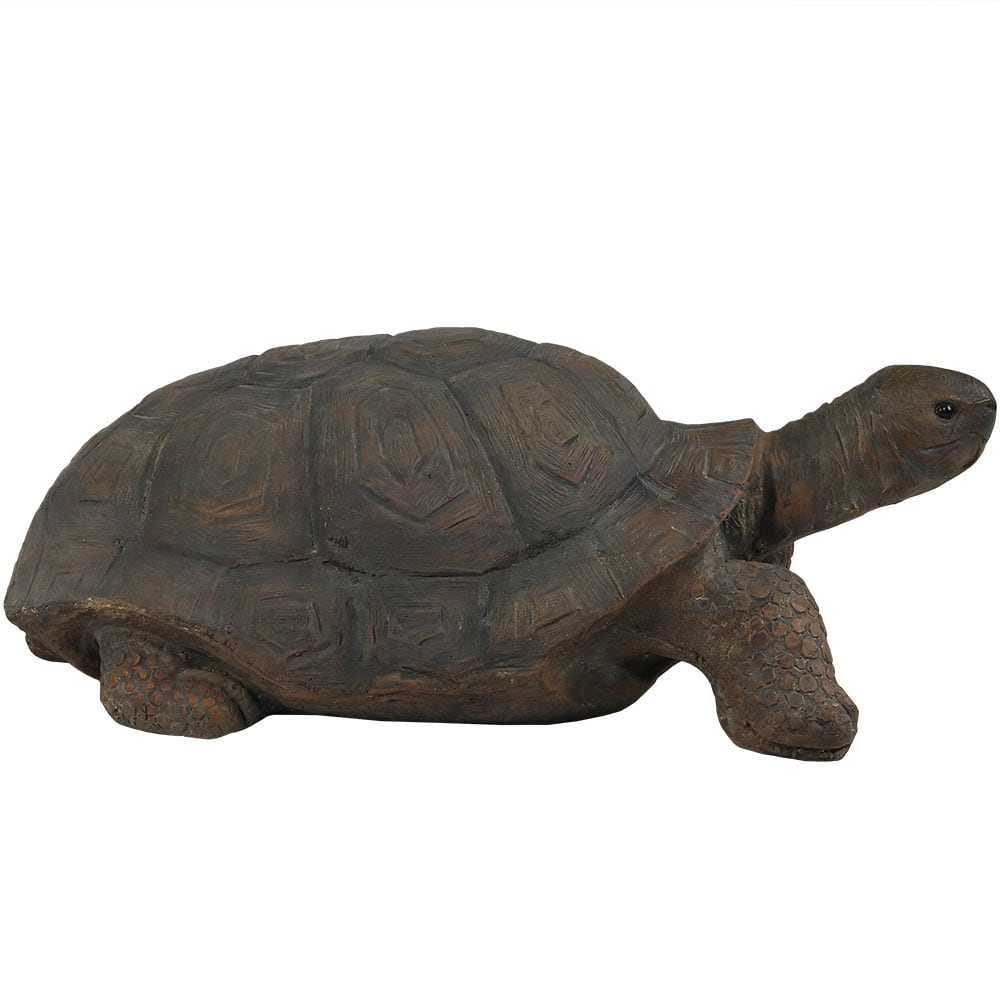 Sunnydaze Decor 11-in H x 15.5-in W Brown Turtle Garden Statue XCA ...