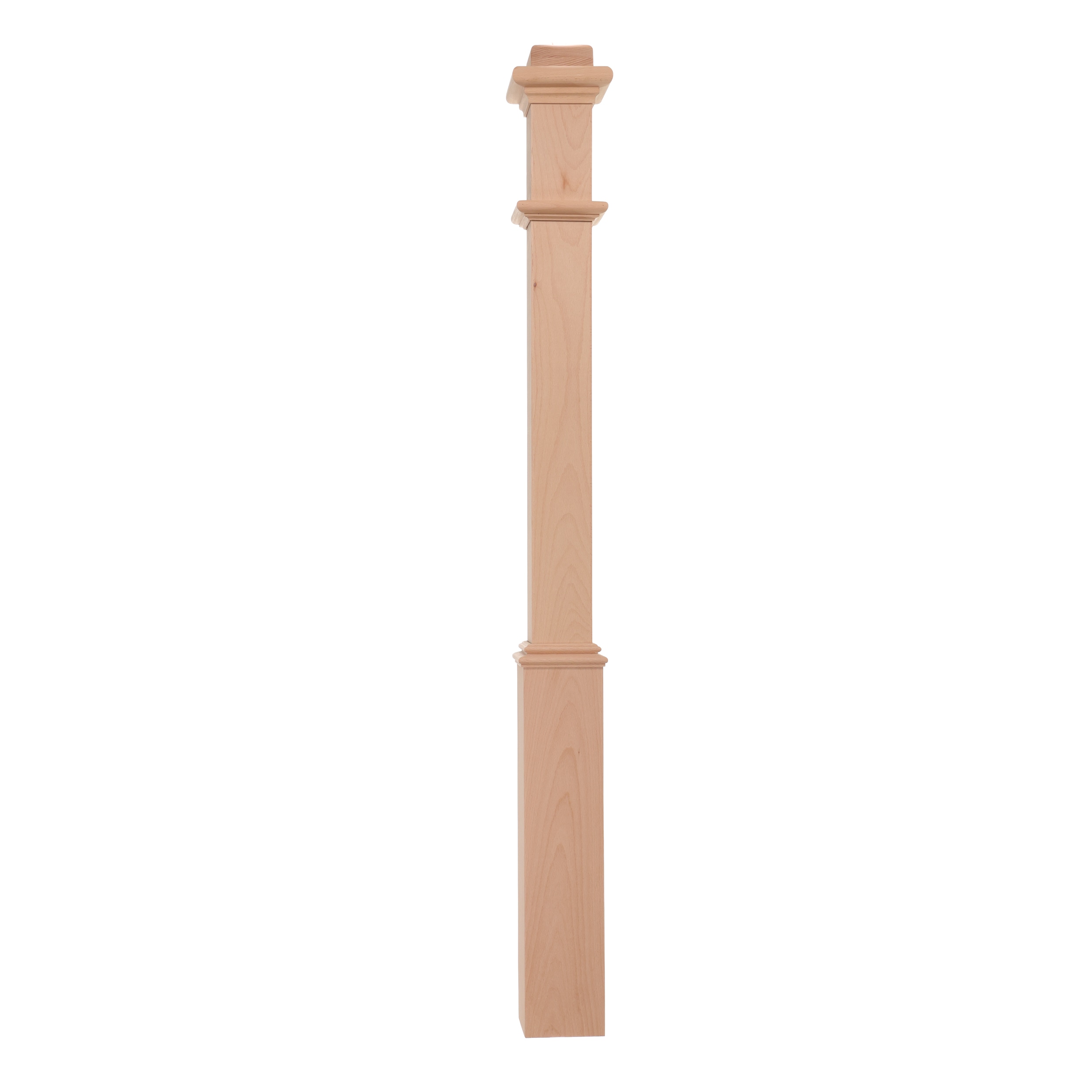 RELIABILT WG961EBCH 4.5-in x 56-in Unfinished Beechwood Universal Stair Newel Post