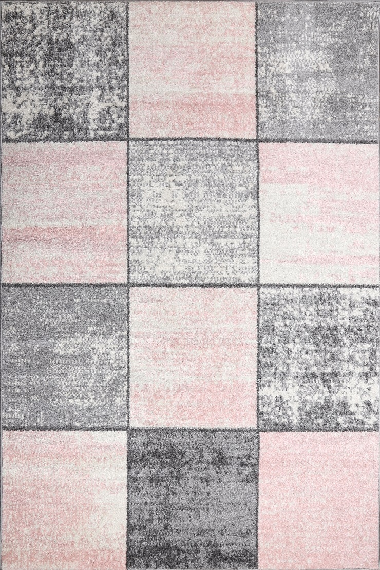LBaiet CH520P57 PINK Chelsea 5 X 7 Pink Indoor Geometric Area Rug