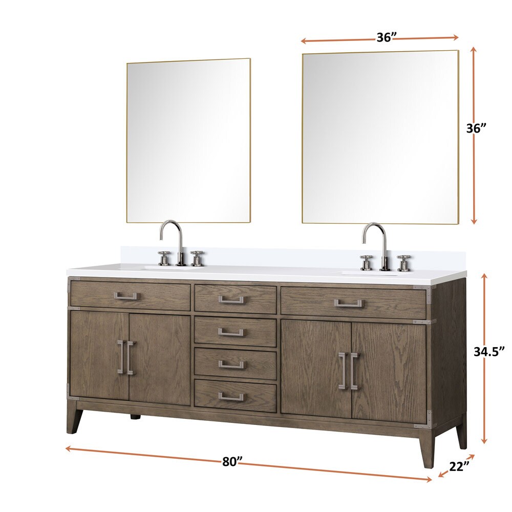 Lexora LVW80DR200 Bath-Vanity-Combo - View #6