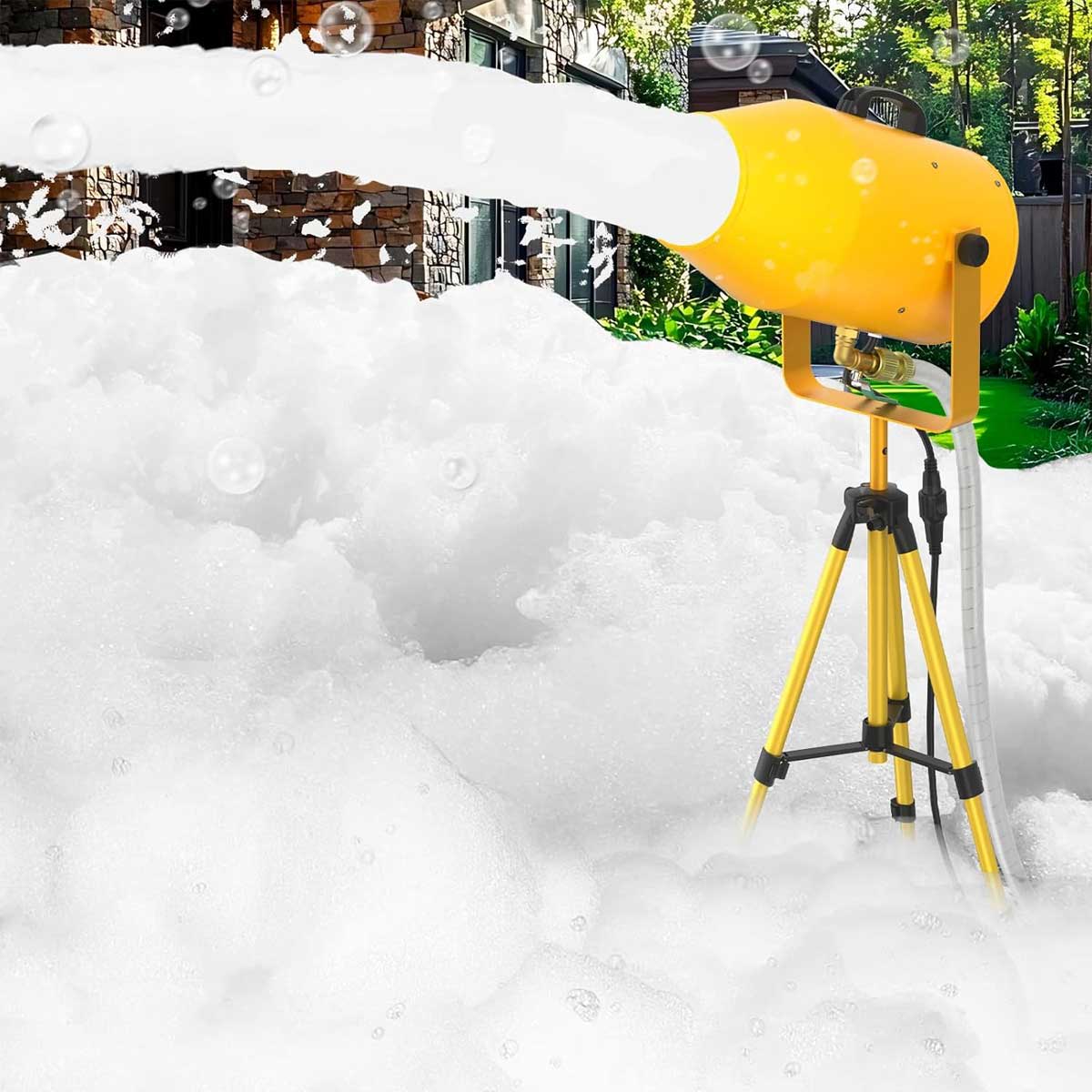 Aoibox LABBM2942 Foam Machine for Party with 40 Feet Spray Distance 1200W Foam Party Machine for Kids Bubble Foam Machine for Garden Pool Indoor Birthdays Celebrations