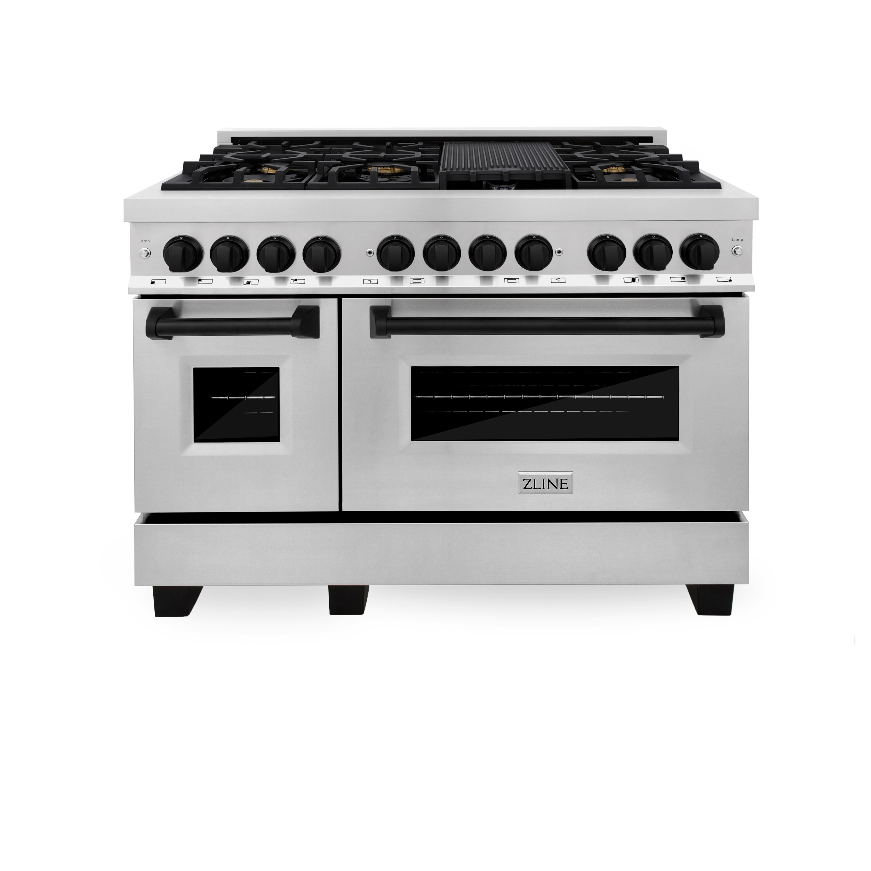 ZLINE KITCHEN & BATH RAZ-48-MB Double-Dual-Fuel-Ranges - View #2