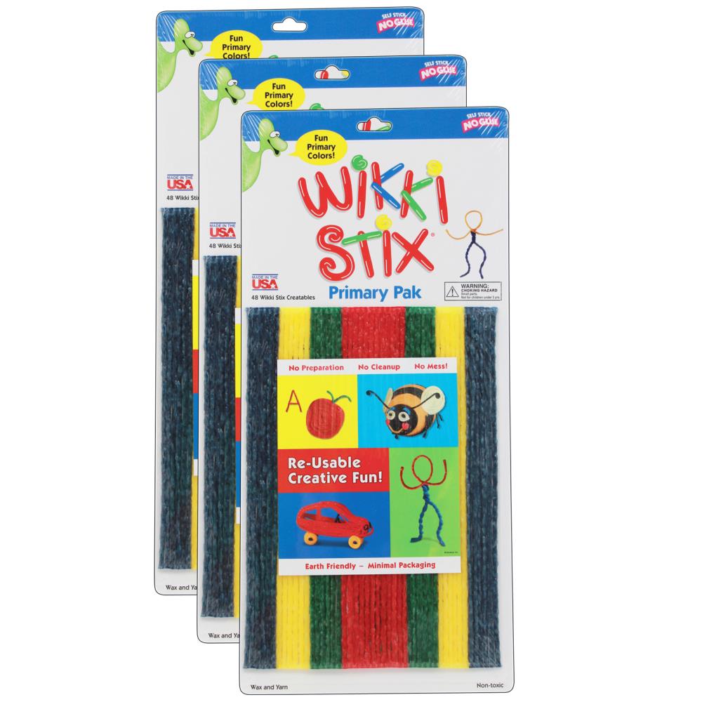 6 Assorted Wikki Stix Play Packs 
