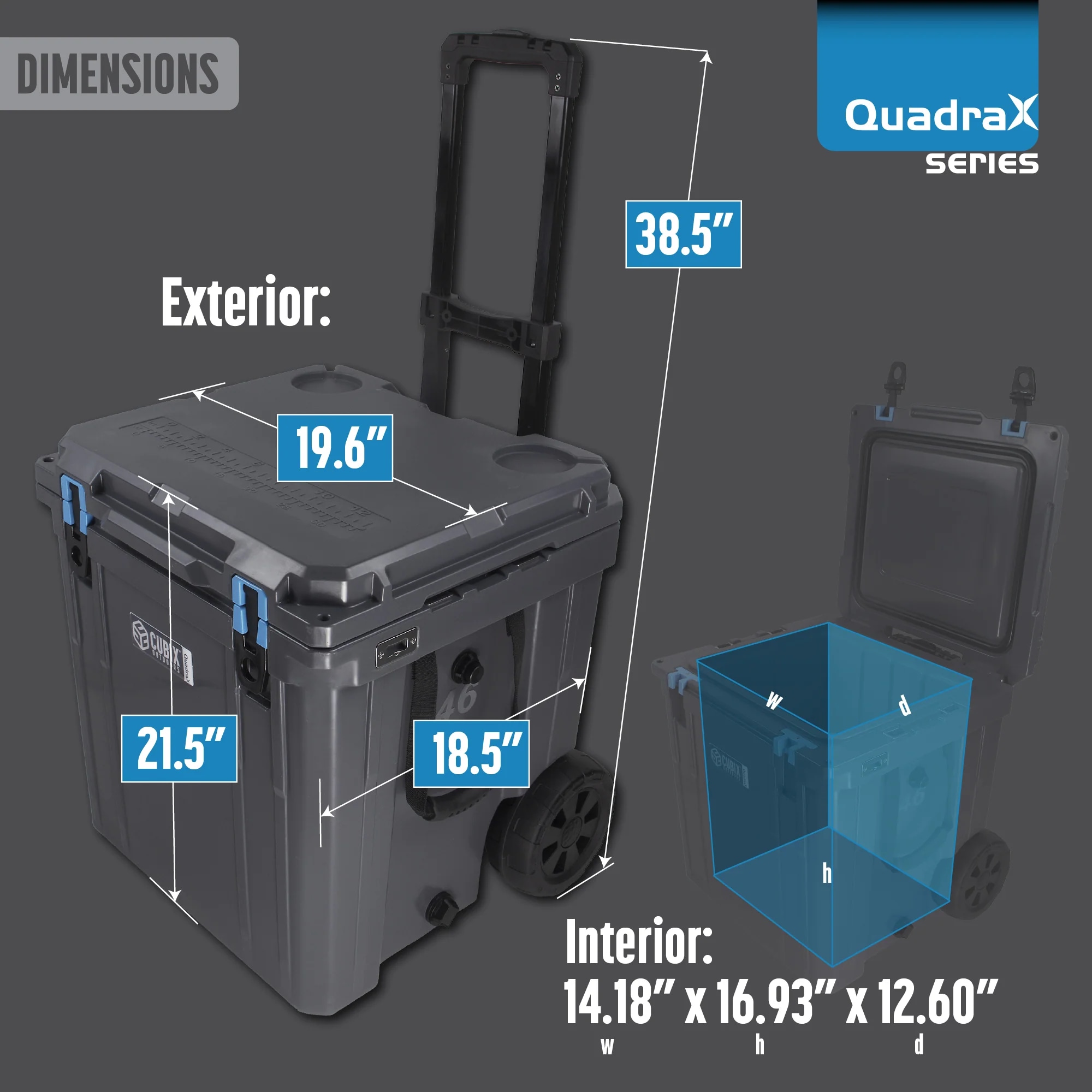Cubix Outdoors CC-46QORGWHL Beverage-Coolers - View #4