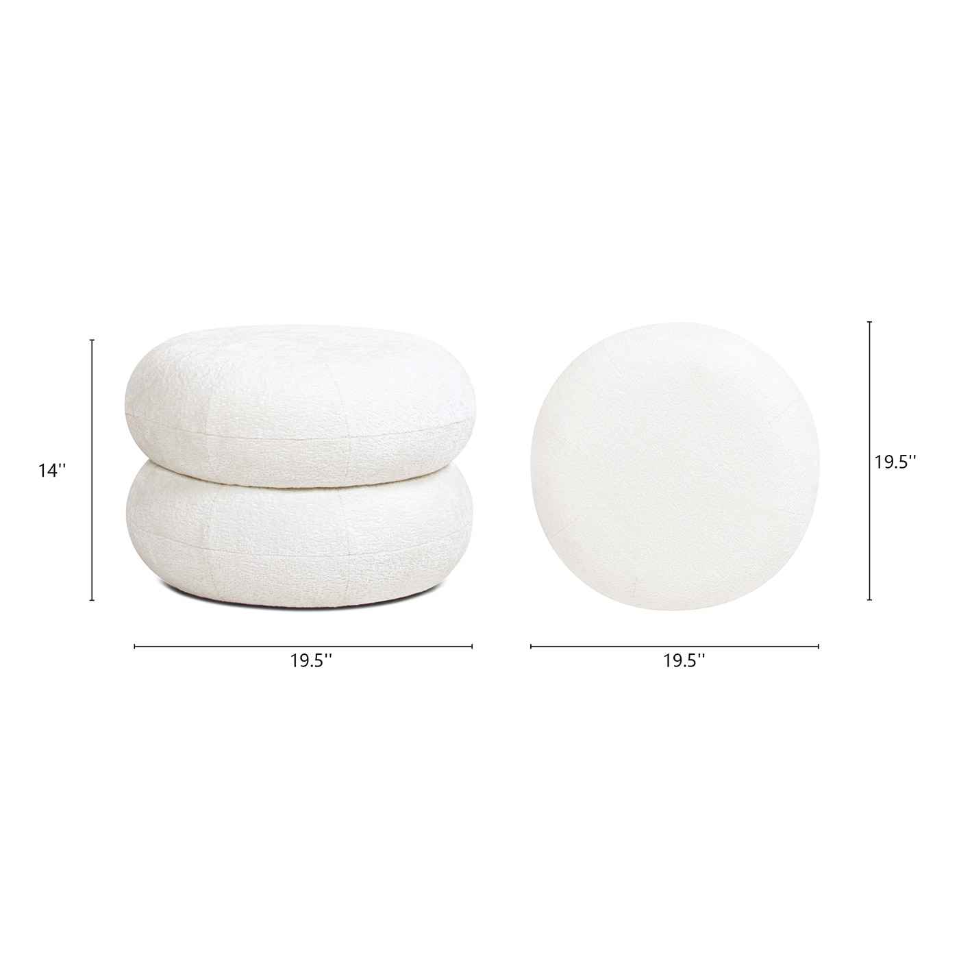 Jennifer Taylor Home LF001-84690 Indoor-Ottomans - View #5