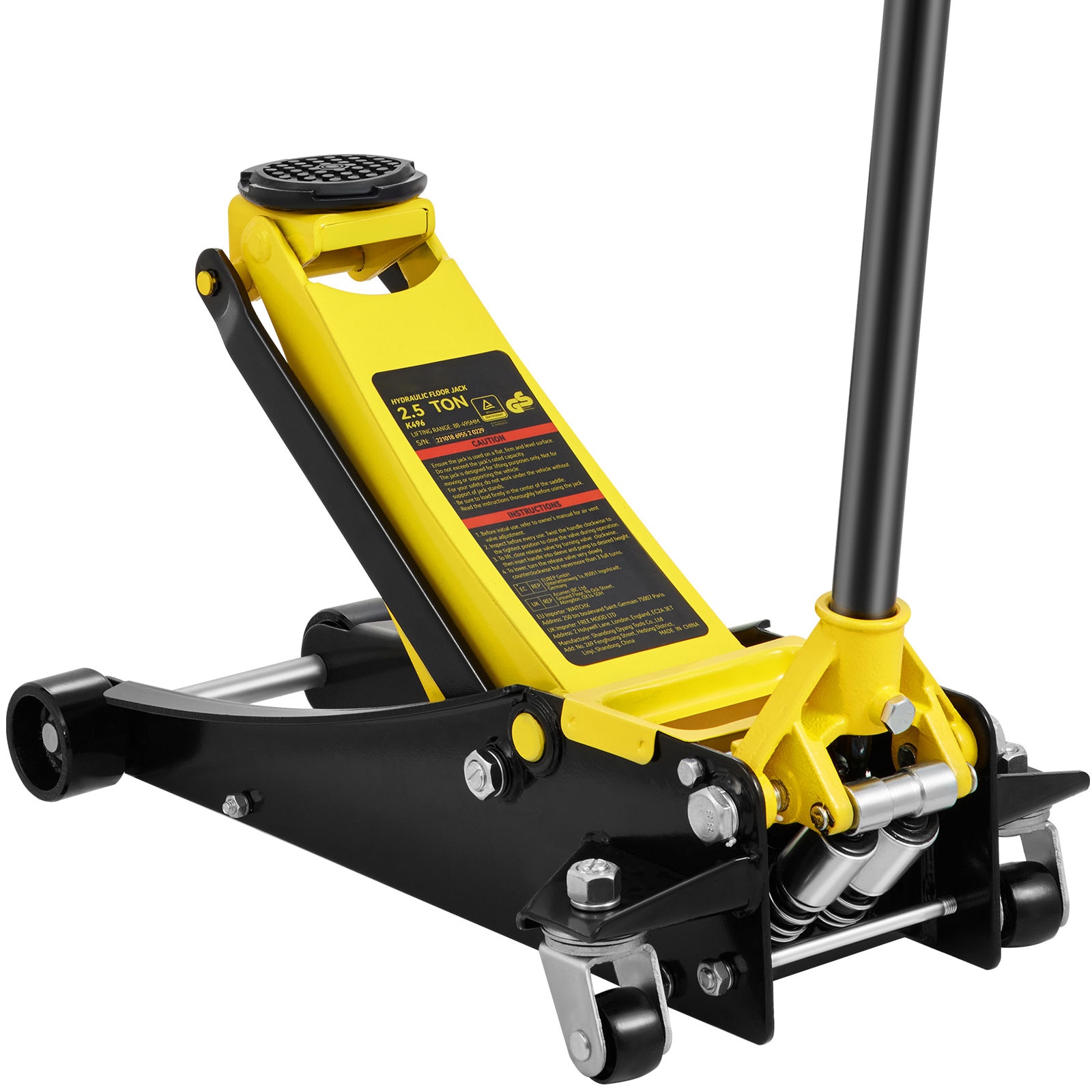 VEVOR SGWSQJDTZS25TVDHJV0 Multiple colors/finishes 2.5-Tons Steel Manual Floor jack