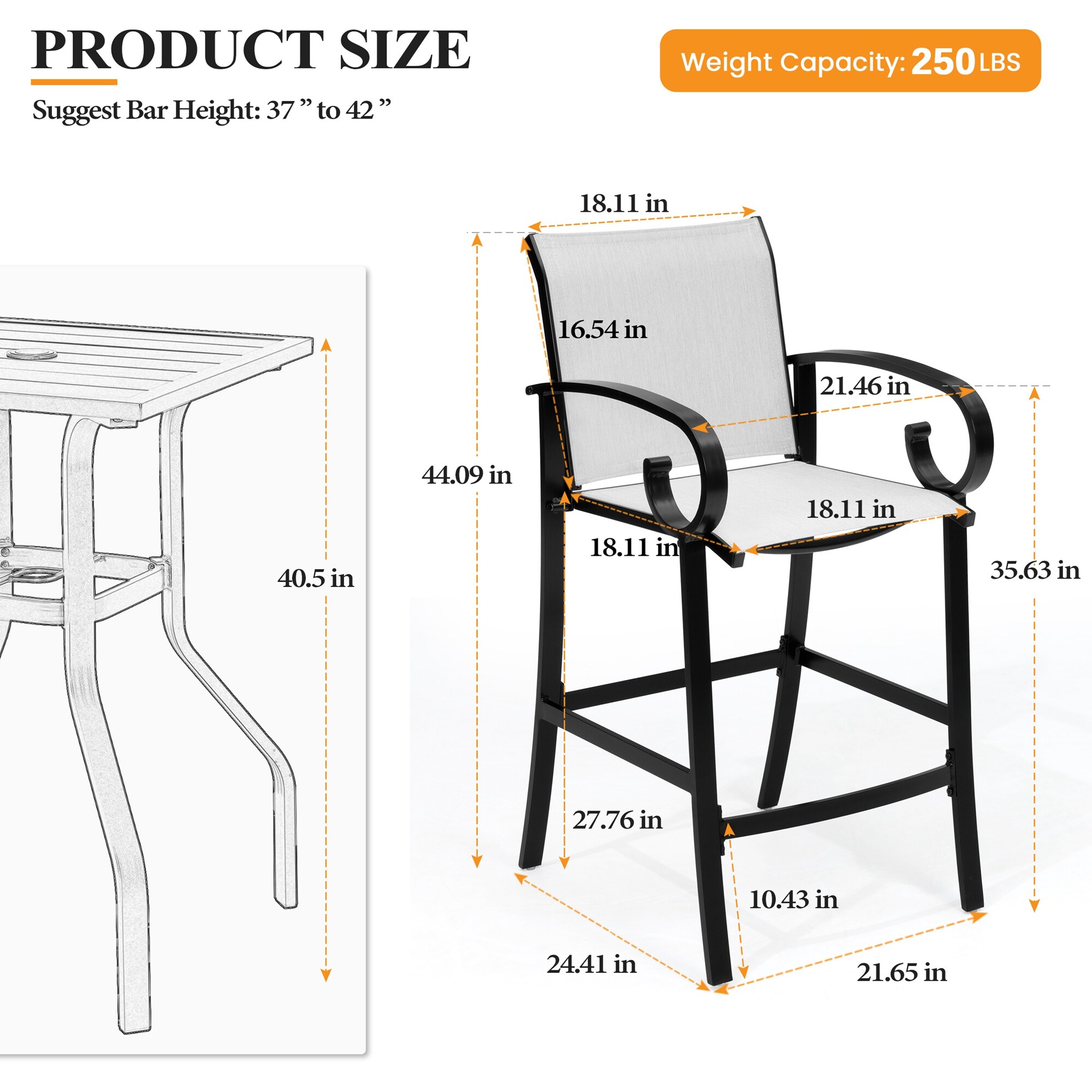 Crestlive Products CL-ST015OST-2 stools - View #4