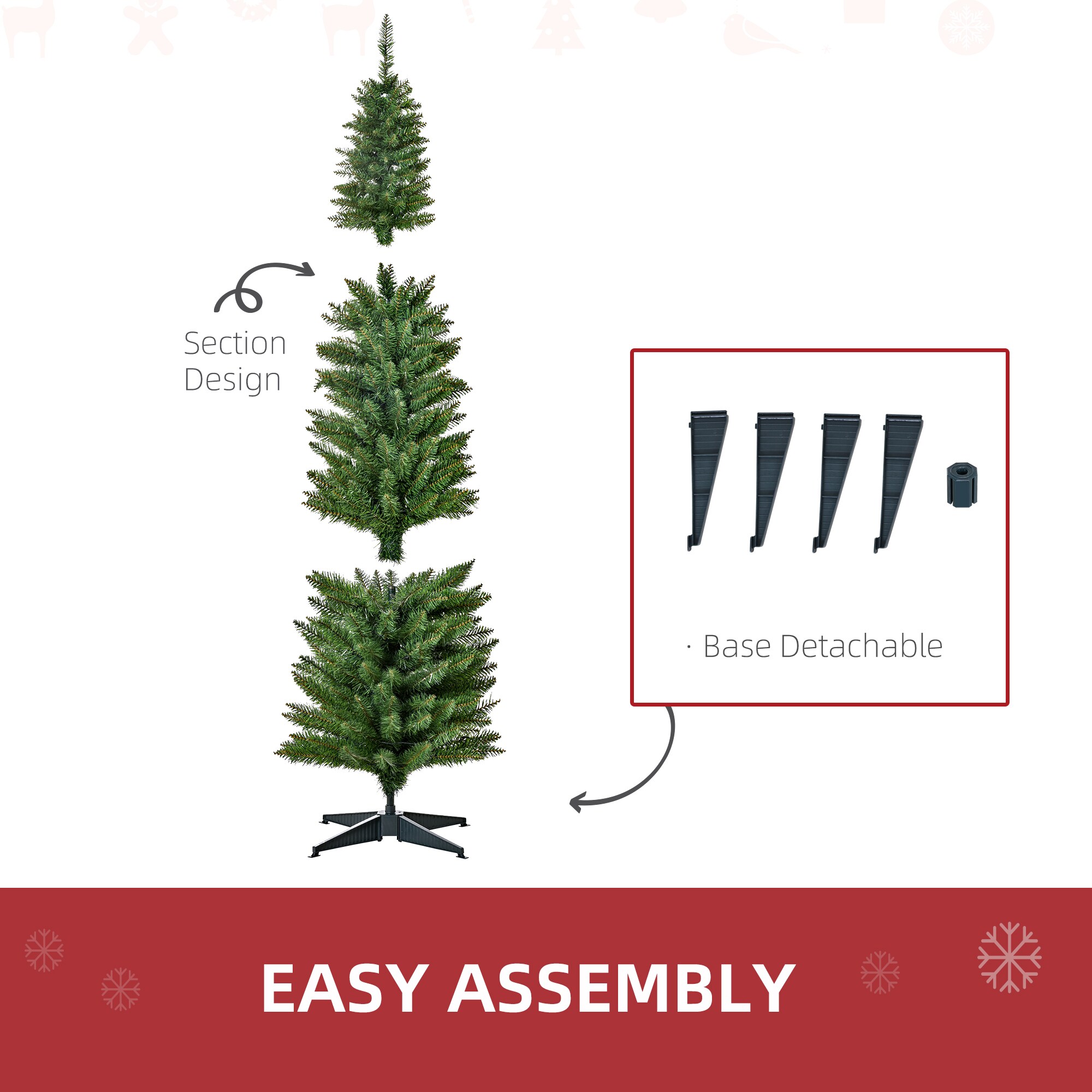 HomCom 830-243 Artificial-Christmas-Trees - View #8