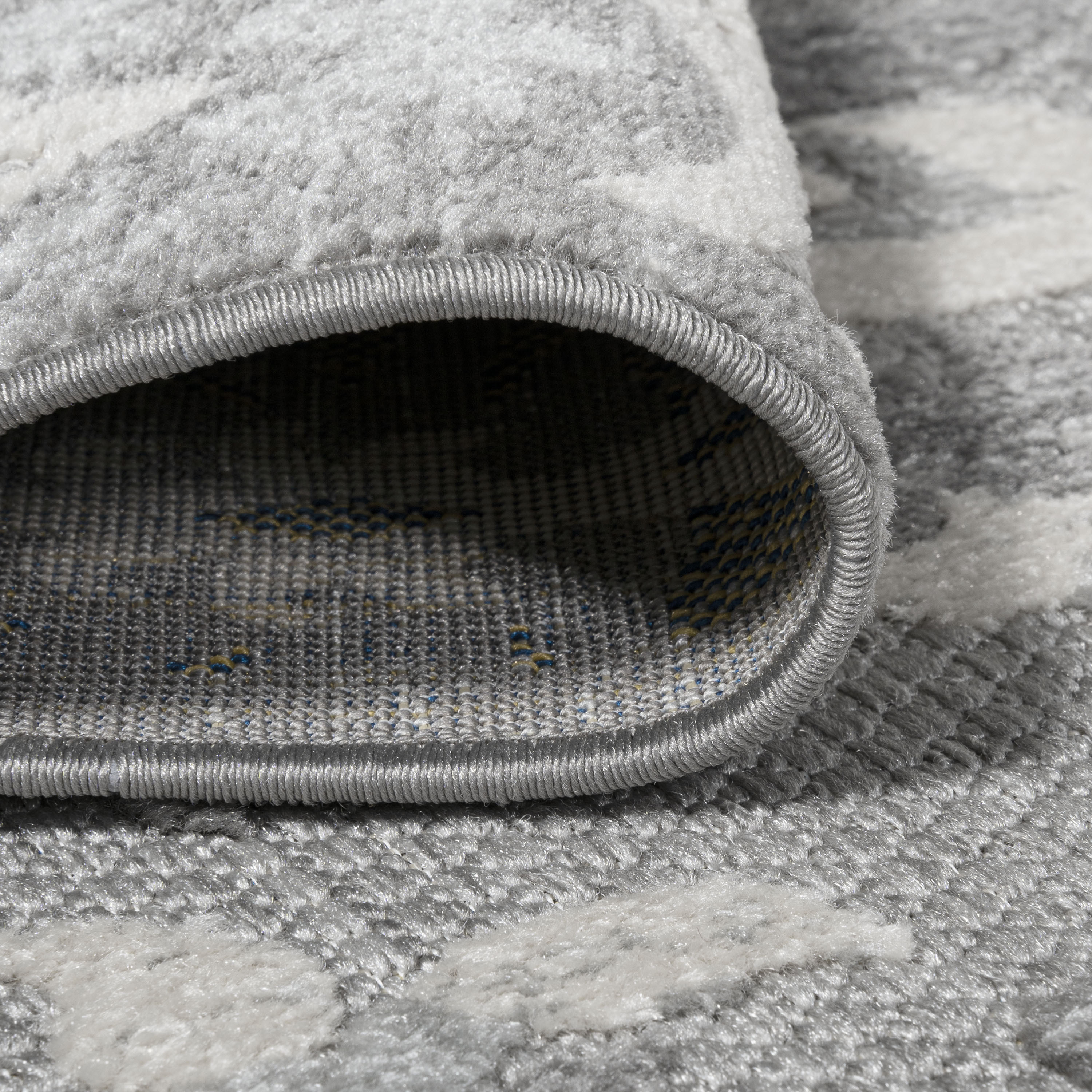 Lucena 8' x 10' Gray Synthetic Medallion Reversible Area Rug