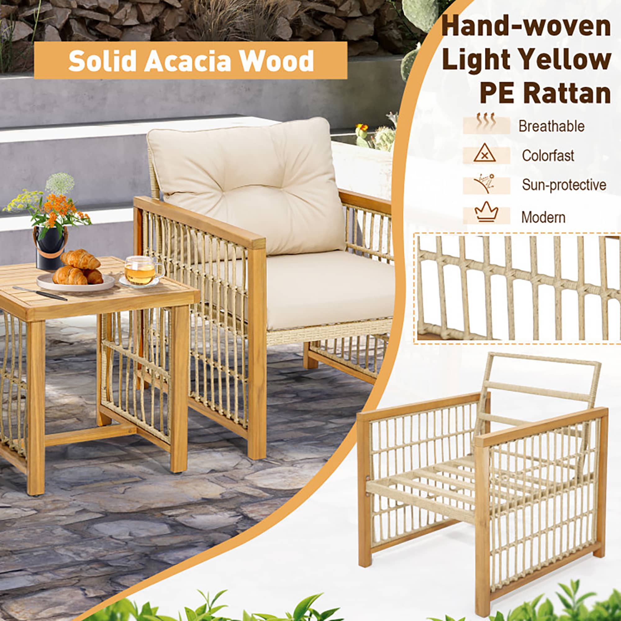 Forclover ALW37-OR Patio-Conversation-Sets - View #5