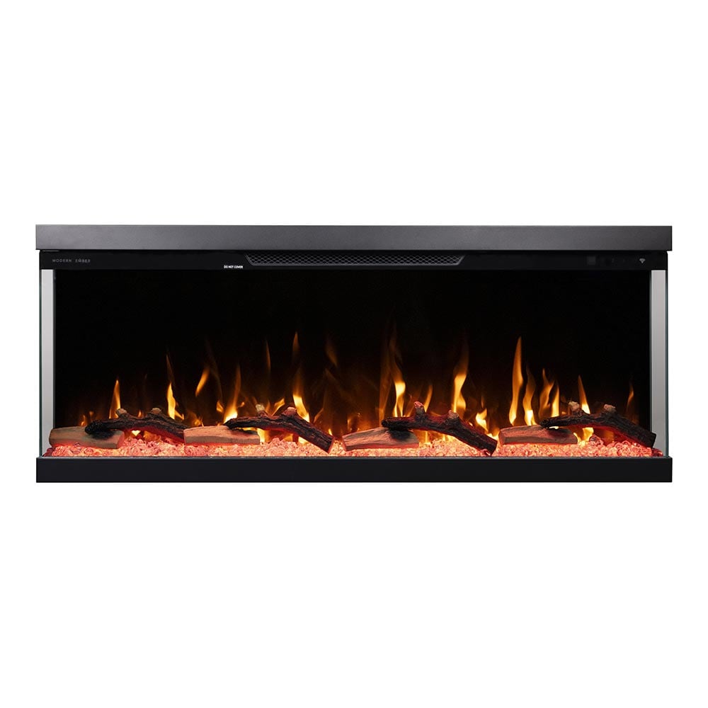 Modern Ember ME-50-3SV 50-Inches W Black Wall mount Fan-forced Wall-mount Electric Fireplace with Remote Control Included