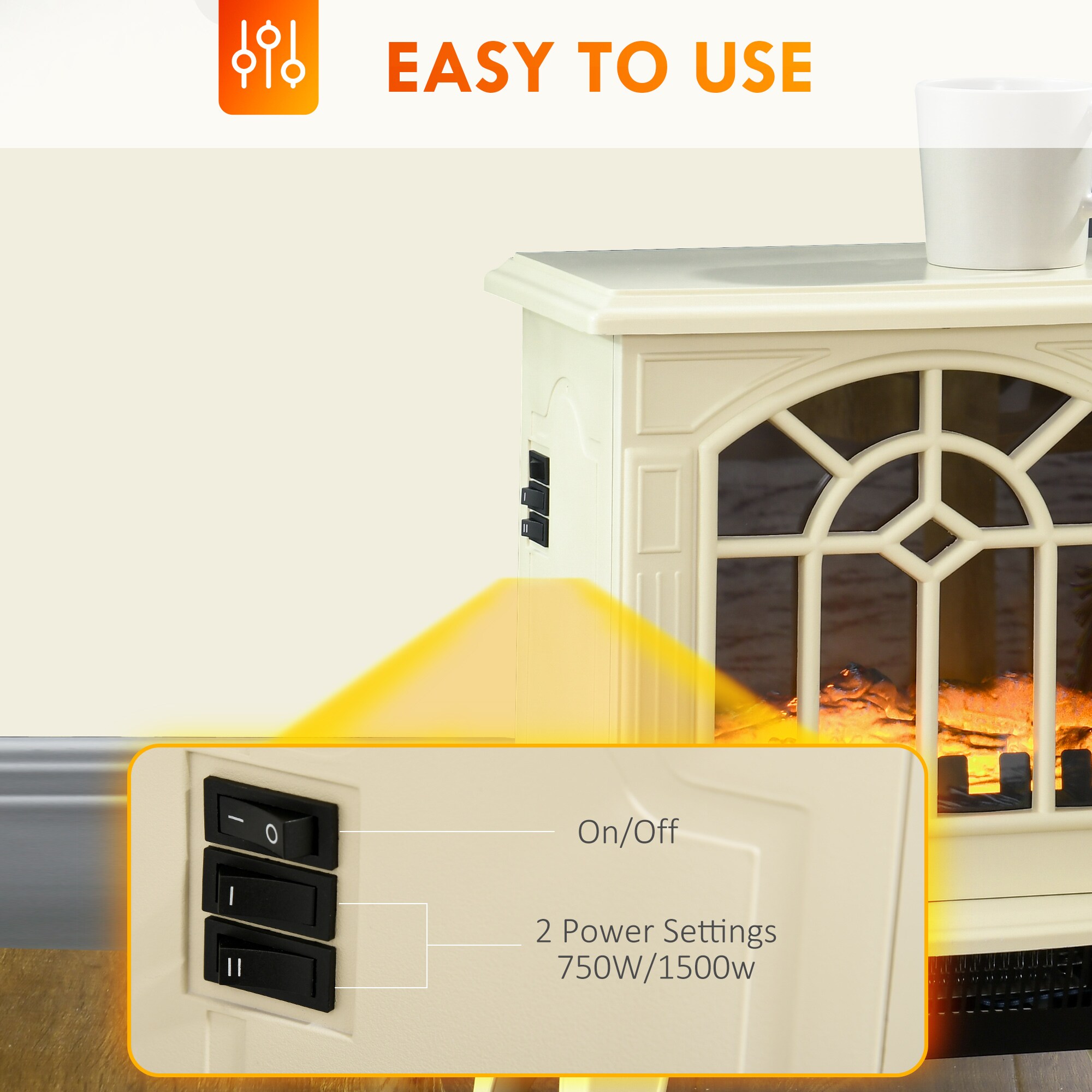 Mondawe MO-AB21203 Electric-Fireplaces - View #5