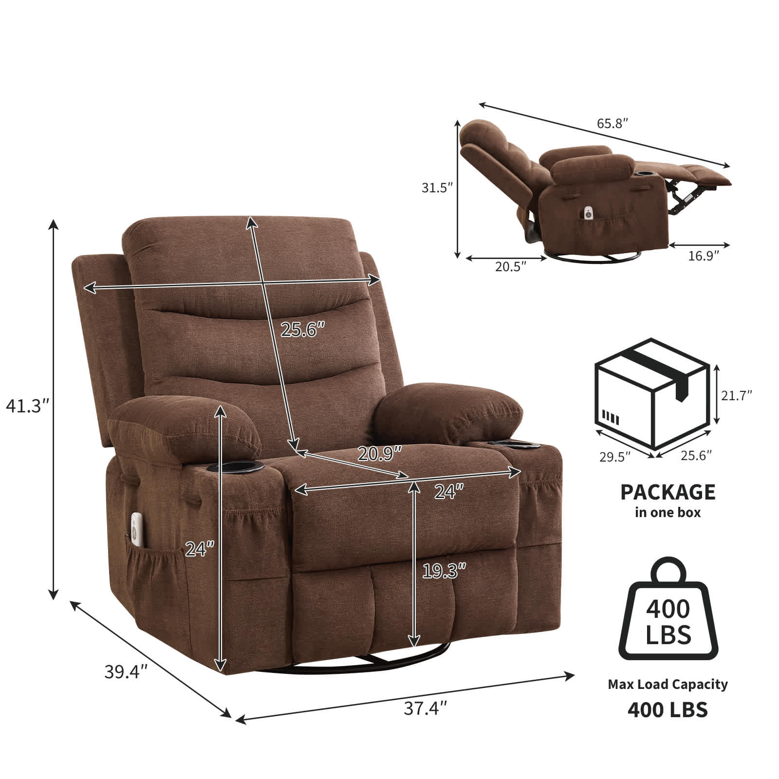 Qeetex SUN-PHK-34BYFYFN recliners - View #2