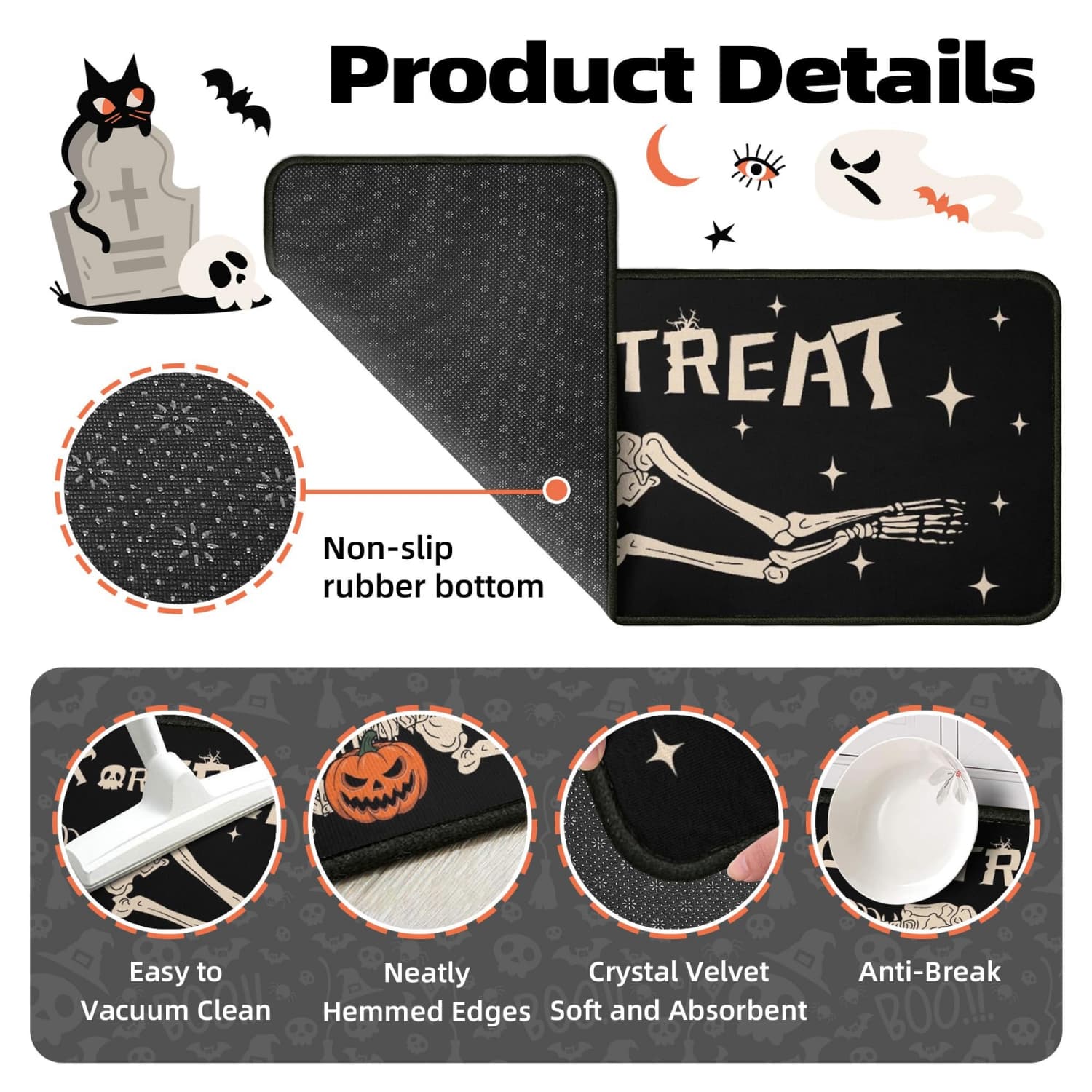 Angel Sar L2ZQYA723HHD21 Table-Halloween-Decor - View #5