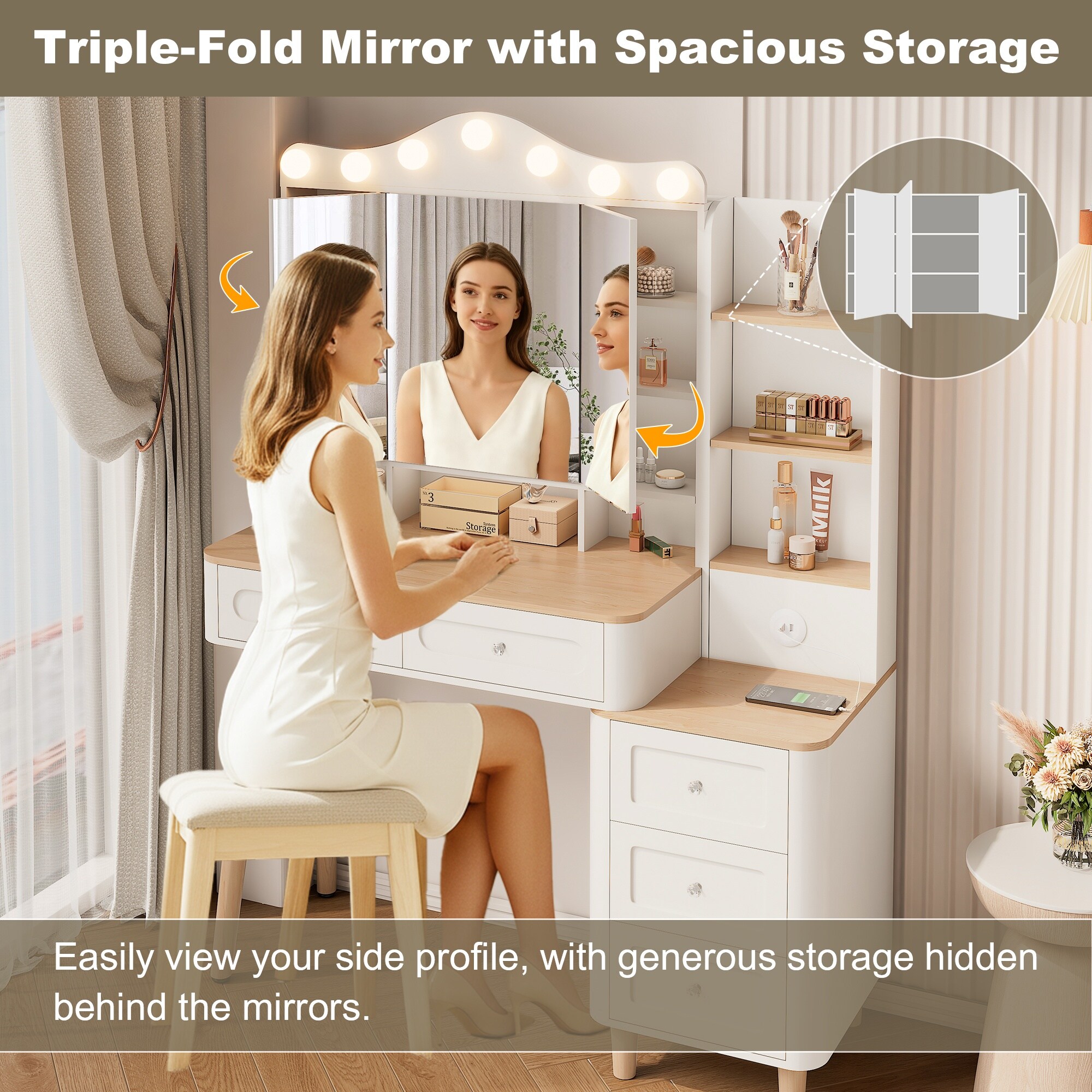 HyperDrop Cart X-8VH4AOSB2MIF Bedroom-Vanities - View #2