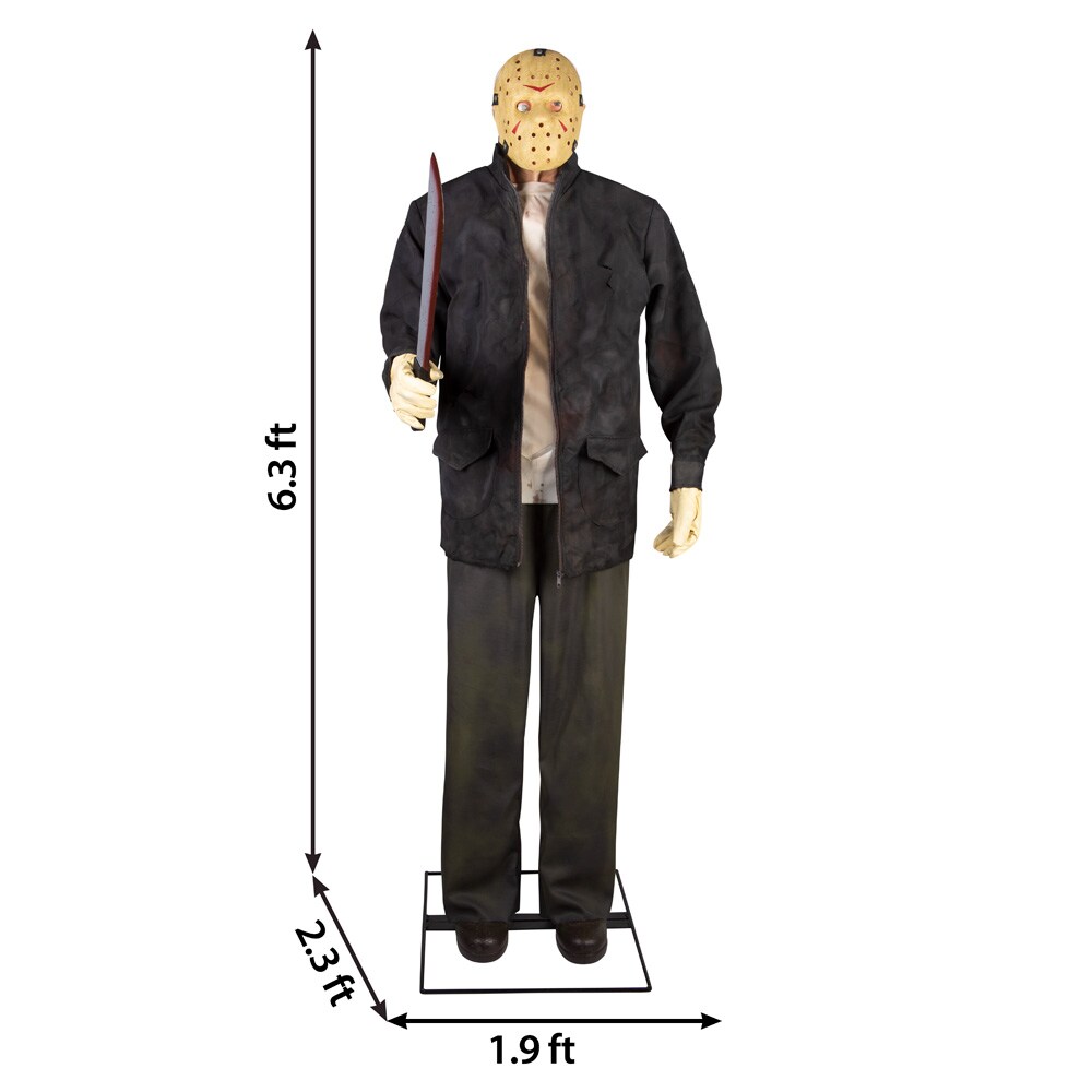 Friday The 13th Jason Vorhees Halloween Life Size Animated Prop 6'3 FAST  SHIP 191245222187