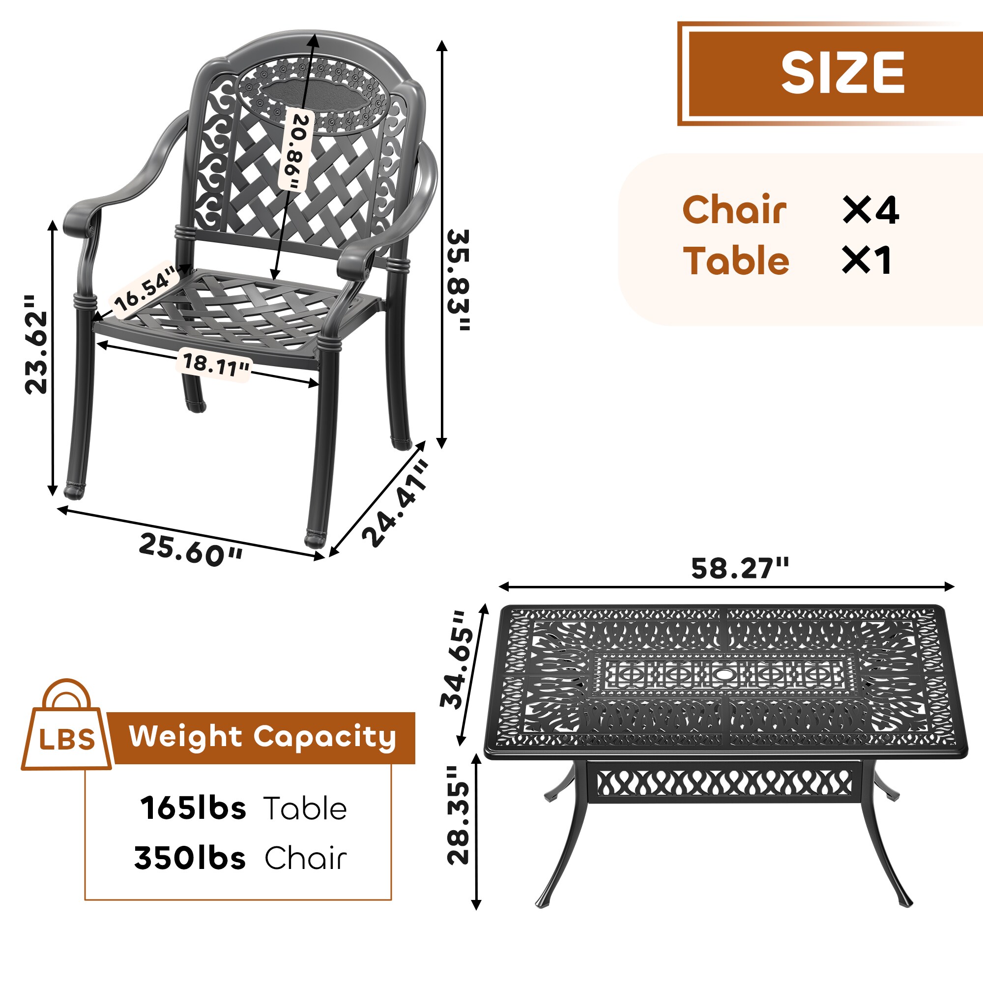 nicesure SLBK6008CZ4A1042RC Patio-Dining-Sets - View #9