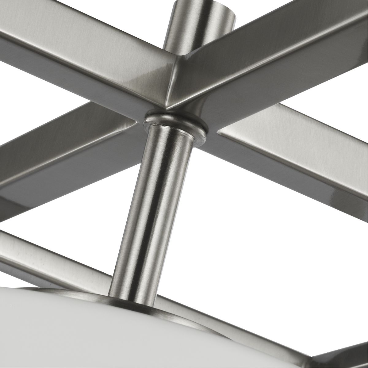 Chadwick Brushed Nickel Mini-Pendant with Opal Glass Shade