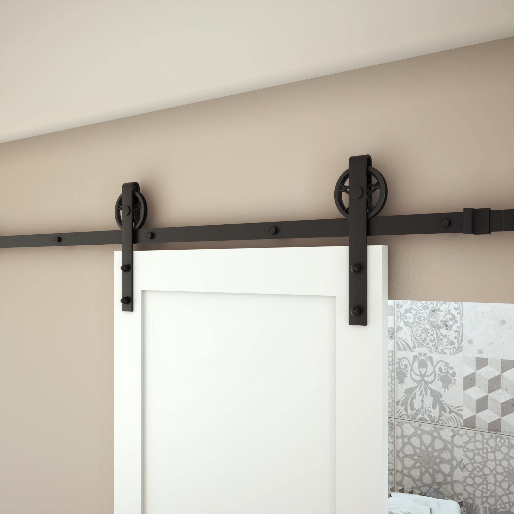 EightDoors B96WGBLACK Barn-Door-Roller-Kits - View #3