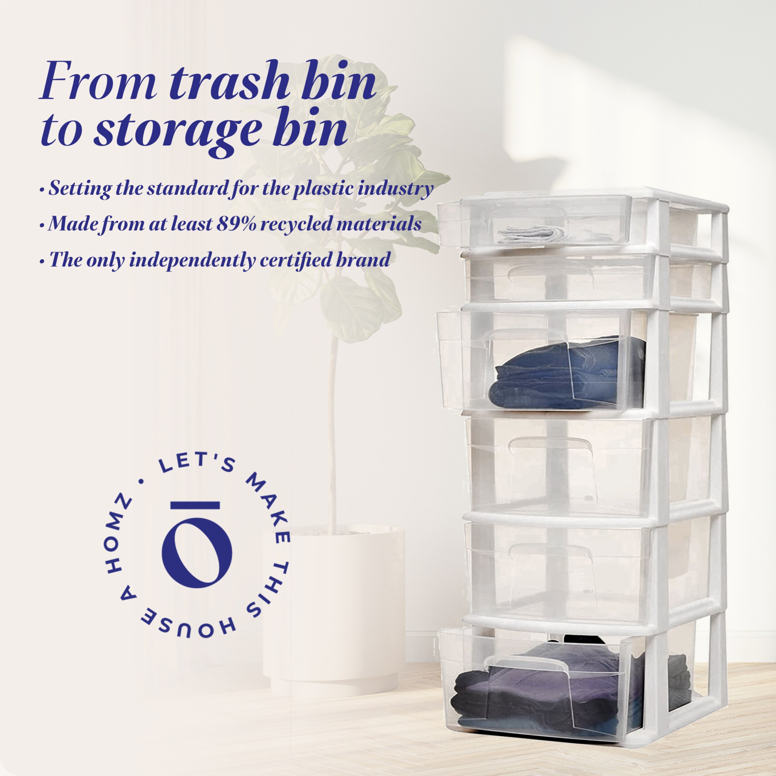 Homz Products 316245 Laminate-Storage-Cubes - View #7