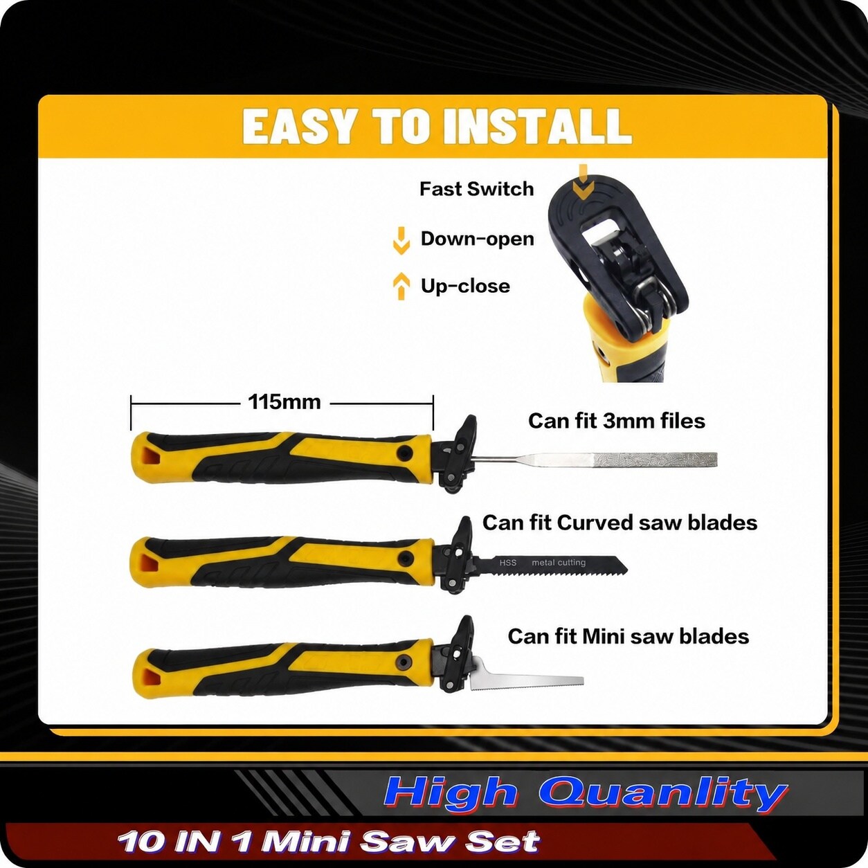 Linder Group Inc 10 in 1 Model Craft Hand Saw and File Kit Quick Change ...