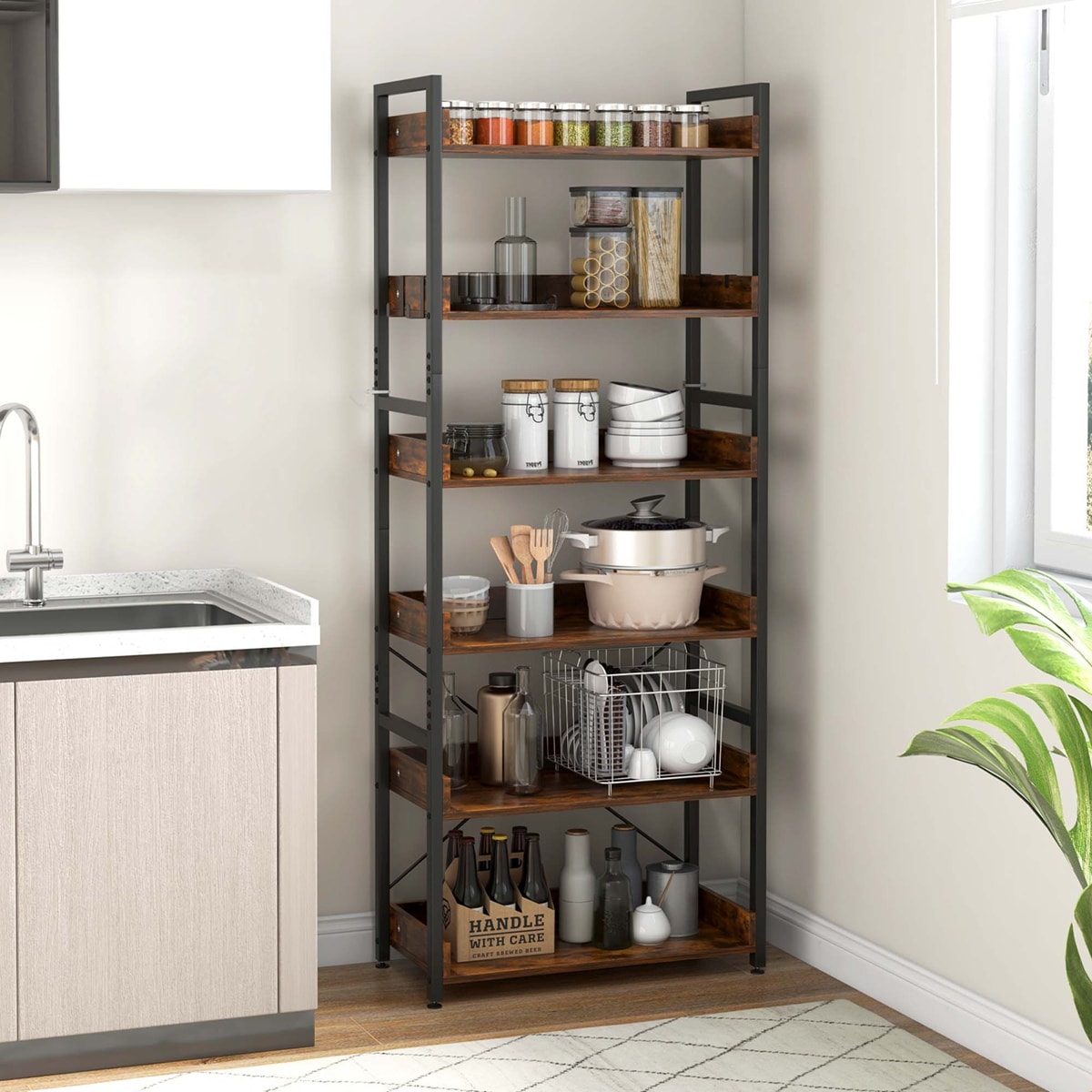 Costway JV10963CF bookcases - View #2