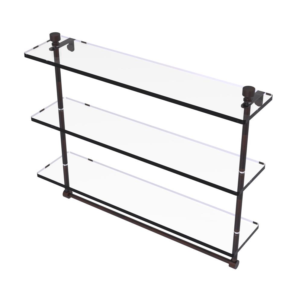 Allied Brass FT-5/22TB-VB Foxtrot Venetian Bronze 3 -Tier Wall mount Bathroom Shelf ( 22-in x 18-in x 5-in )