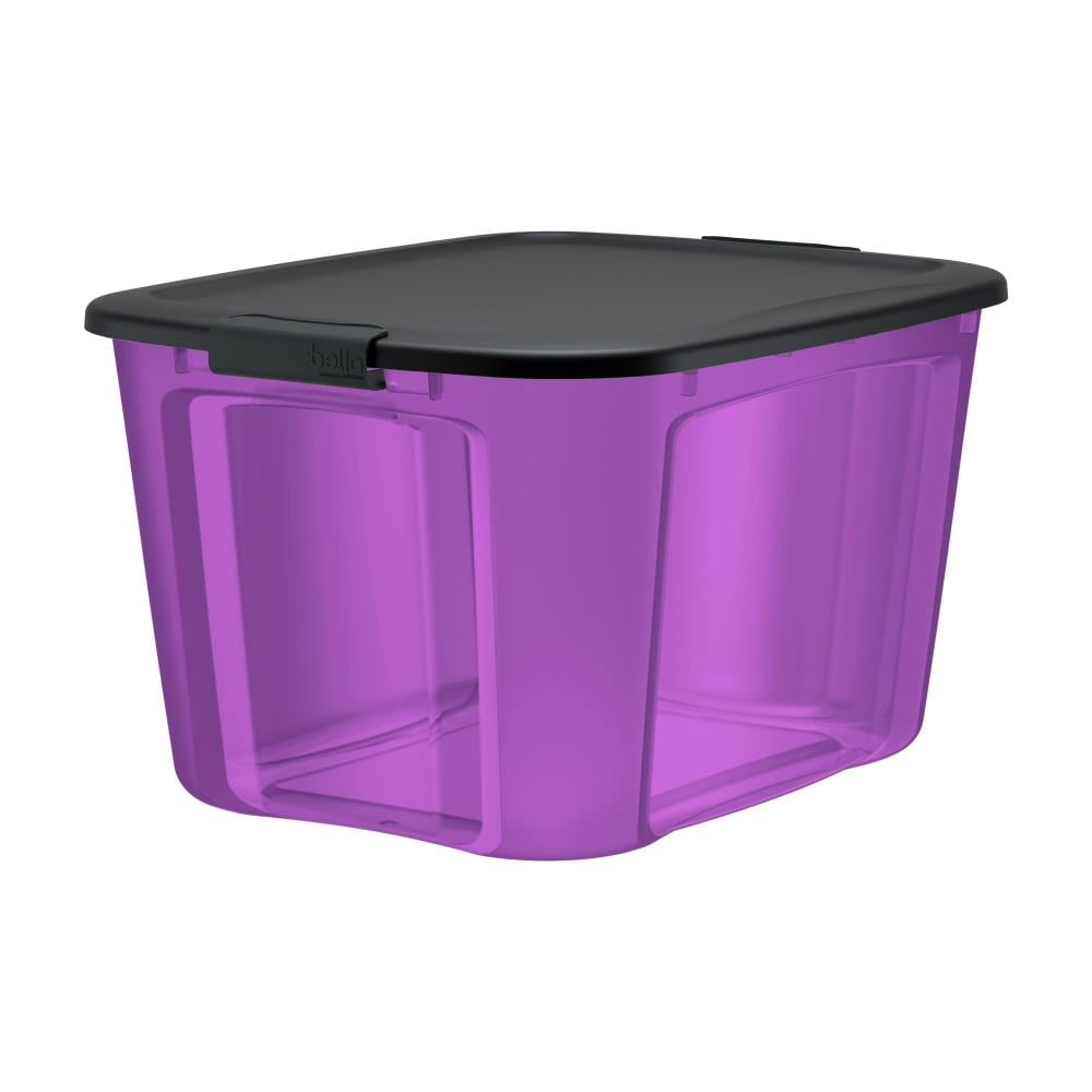 Purple Plastic Storage Containers At