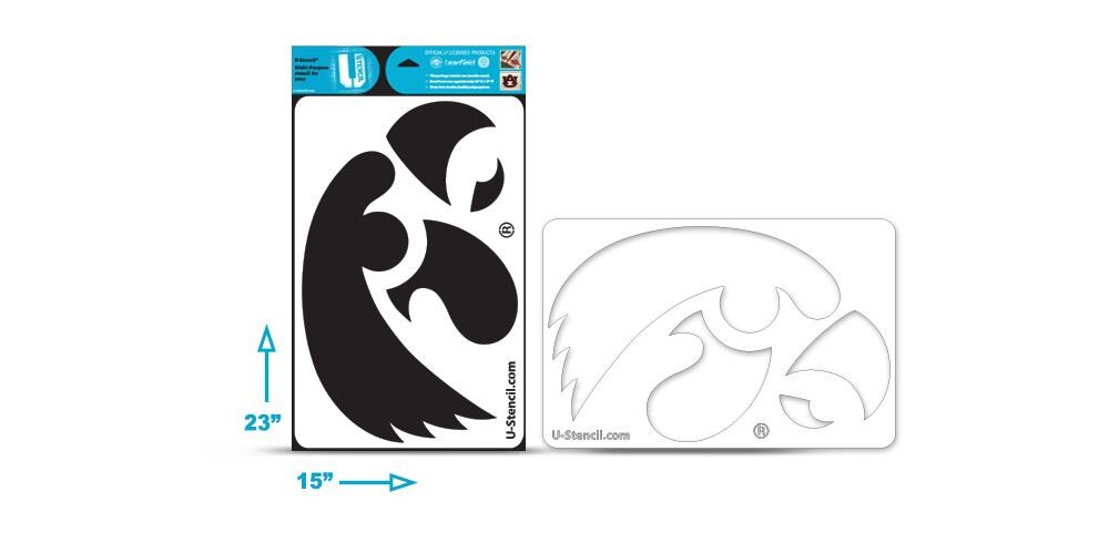 U-Stencil IOWOOS-501 Officially Licensed Multipurpose Collegiate Stencil