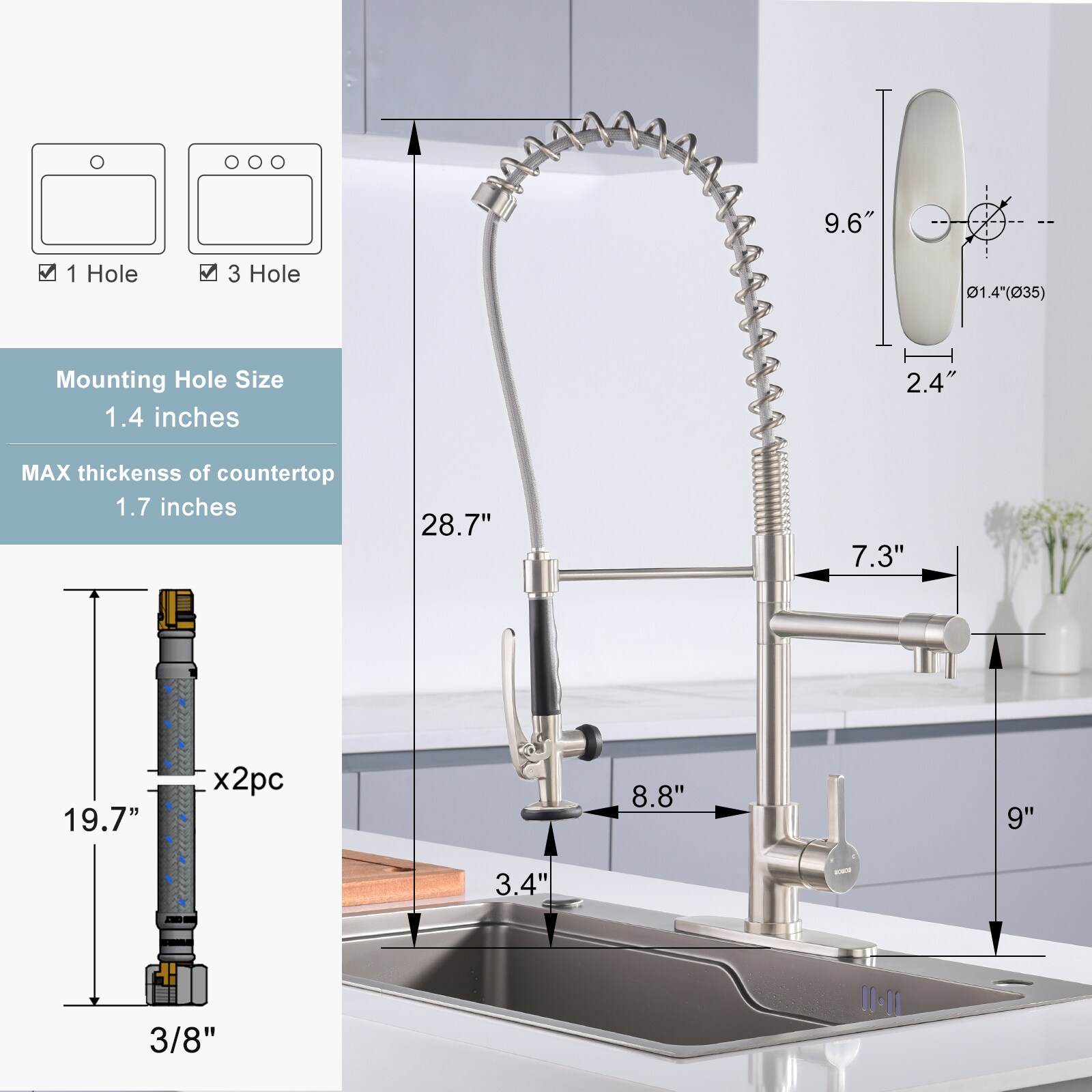 WOWOW 2312000-LW Kitchen-Faucets - View #7