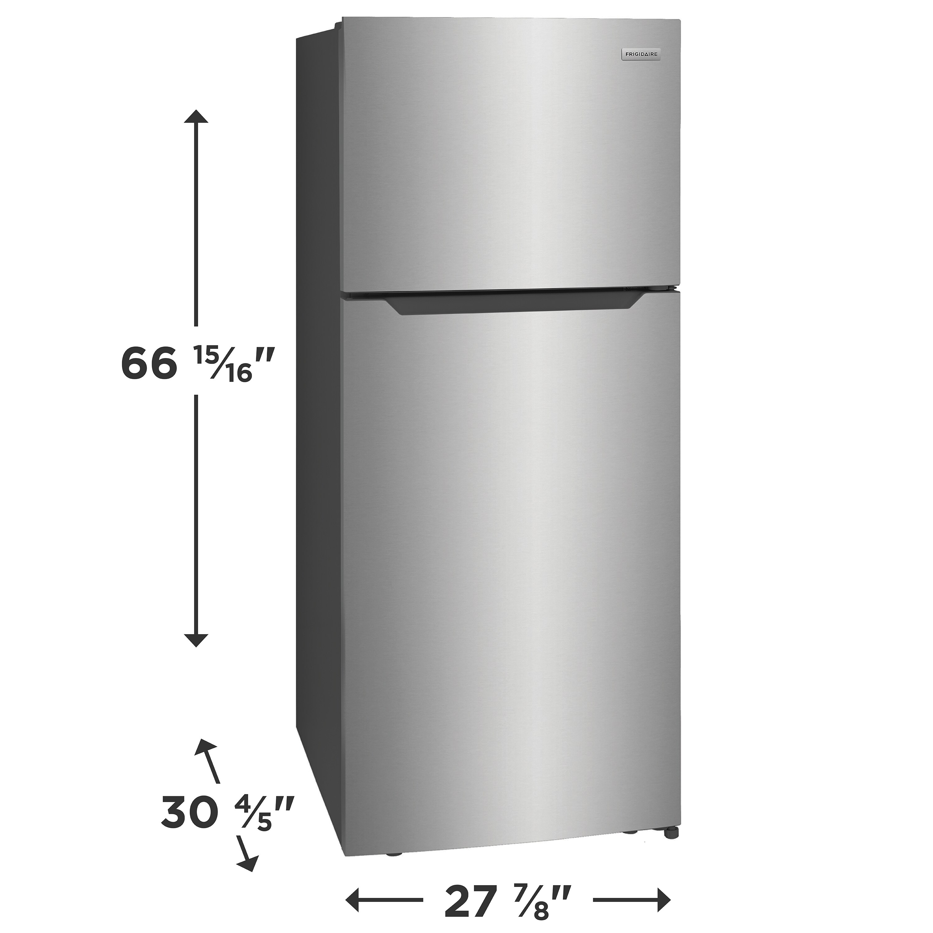 Frigidaire 17.6-cu ft Top-Freezer Refrigerator (Stainless Steel) ENERGY STAR