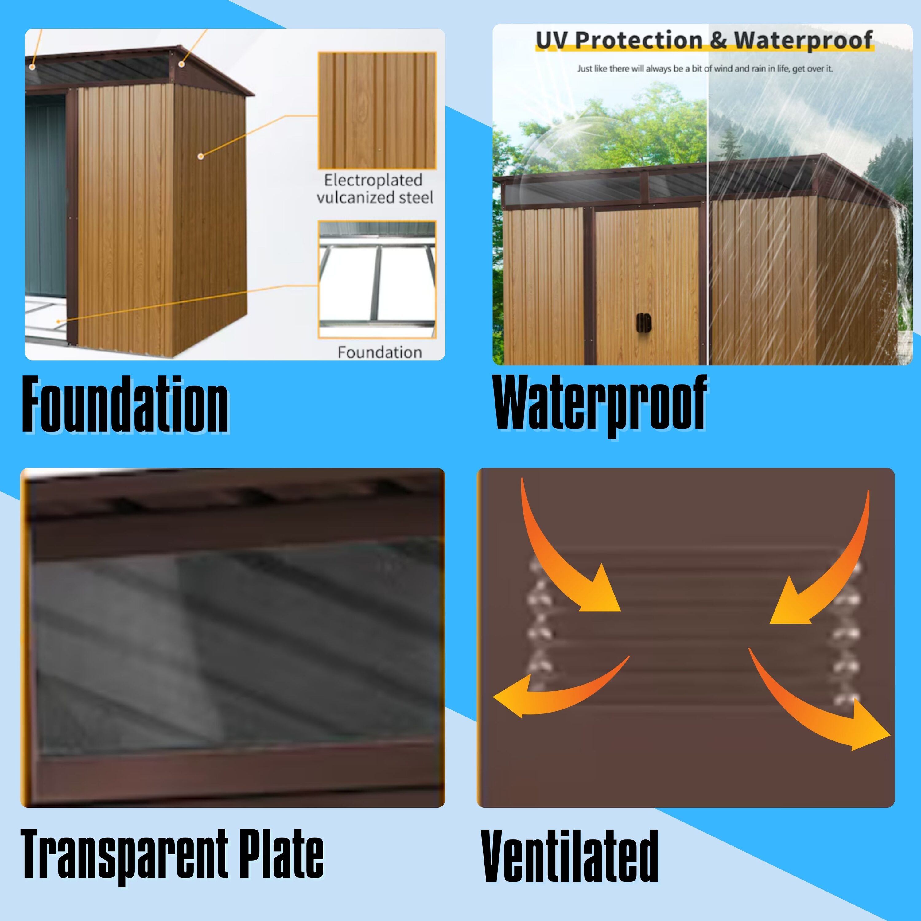 ToolCat BZ-3-145-SN Metal-Storage-Buildings-Sheds - View #2