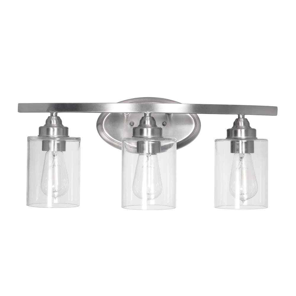  30029 Shelbie 21-in 3-Light Brushed Nickel Transitional Vanity Light