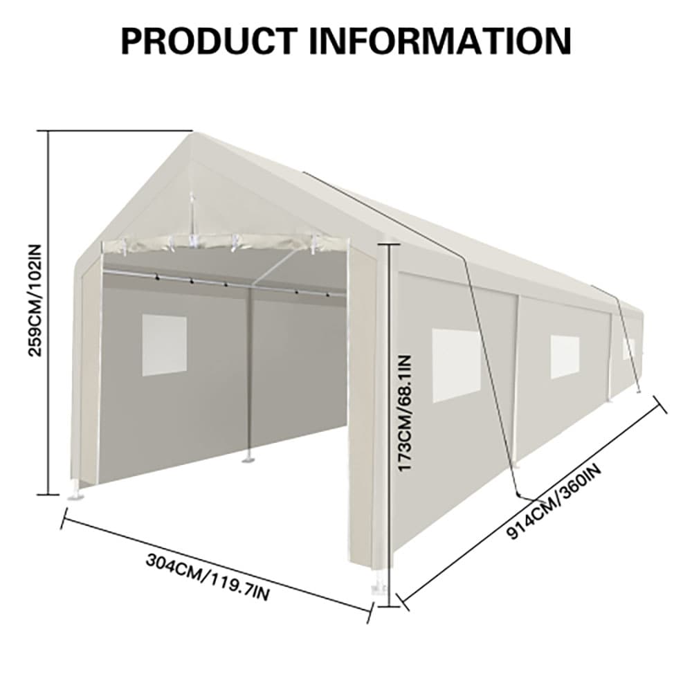 GZMR GM-SS-00088 Carport-Covers - View #13