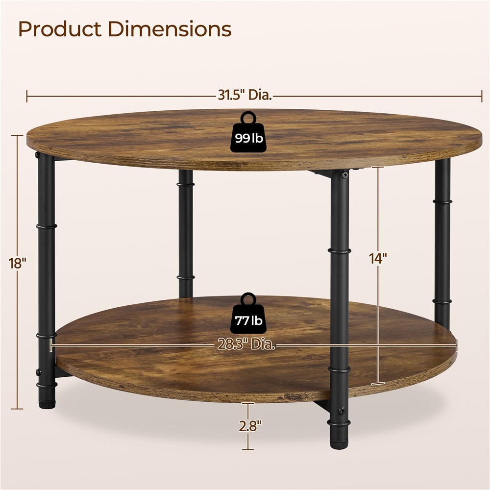 Yaheetech LS98200001 Coffee-Tables - View #3