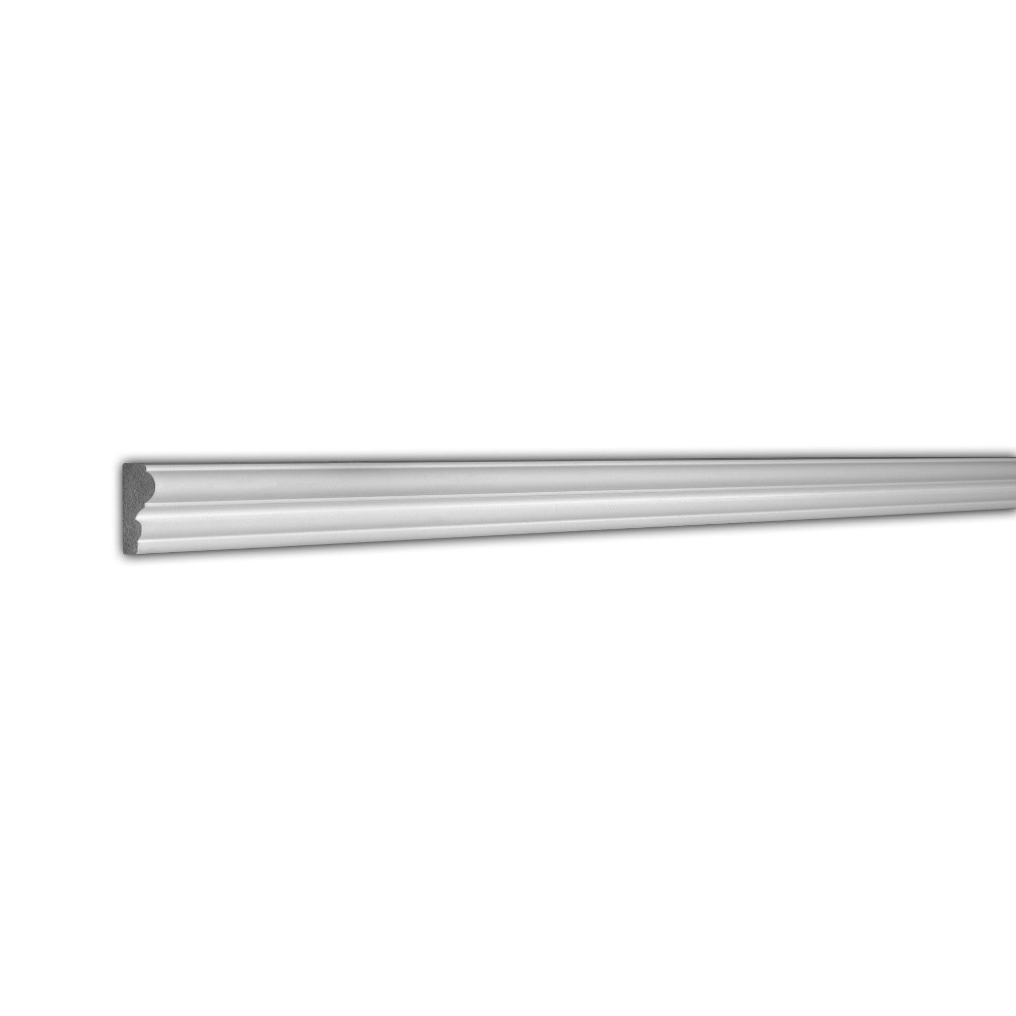 1-5/8 in x 1/2 in x 96 in Plain Recycled Polystyrene Panel Moulding Pro Pack 64 LF (Set of 8)