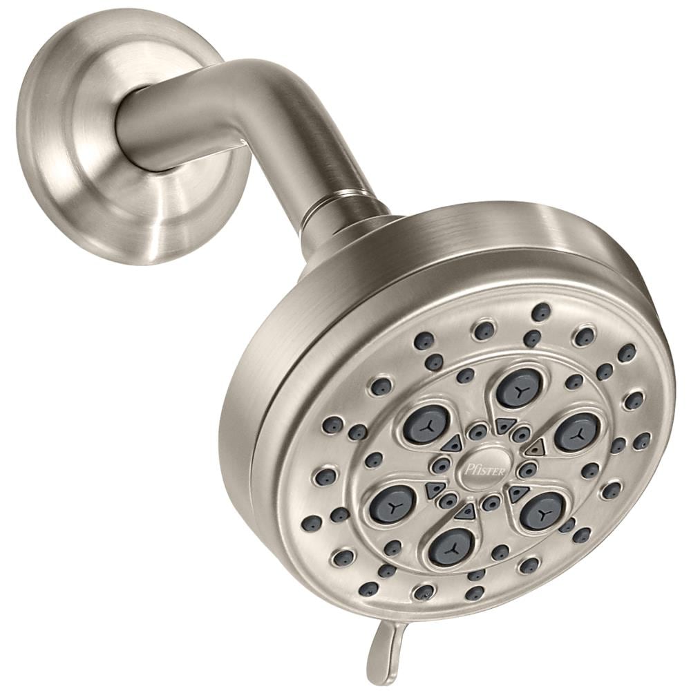 Pfister Vie Brushed Nickel Round Fixed Shower Head 2.5-GPM (9.5