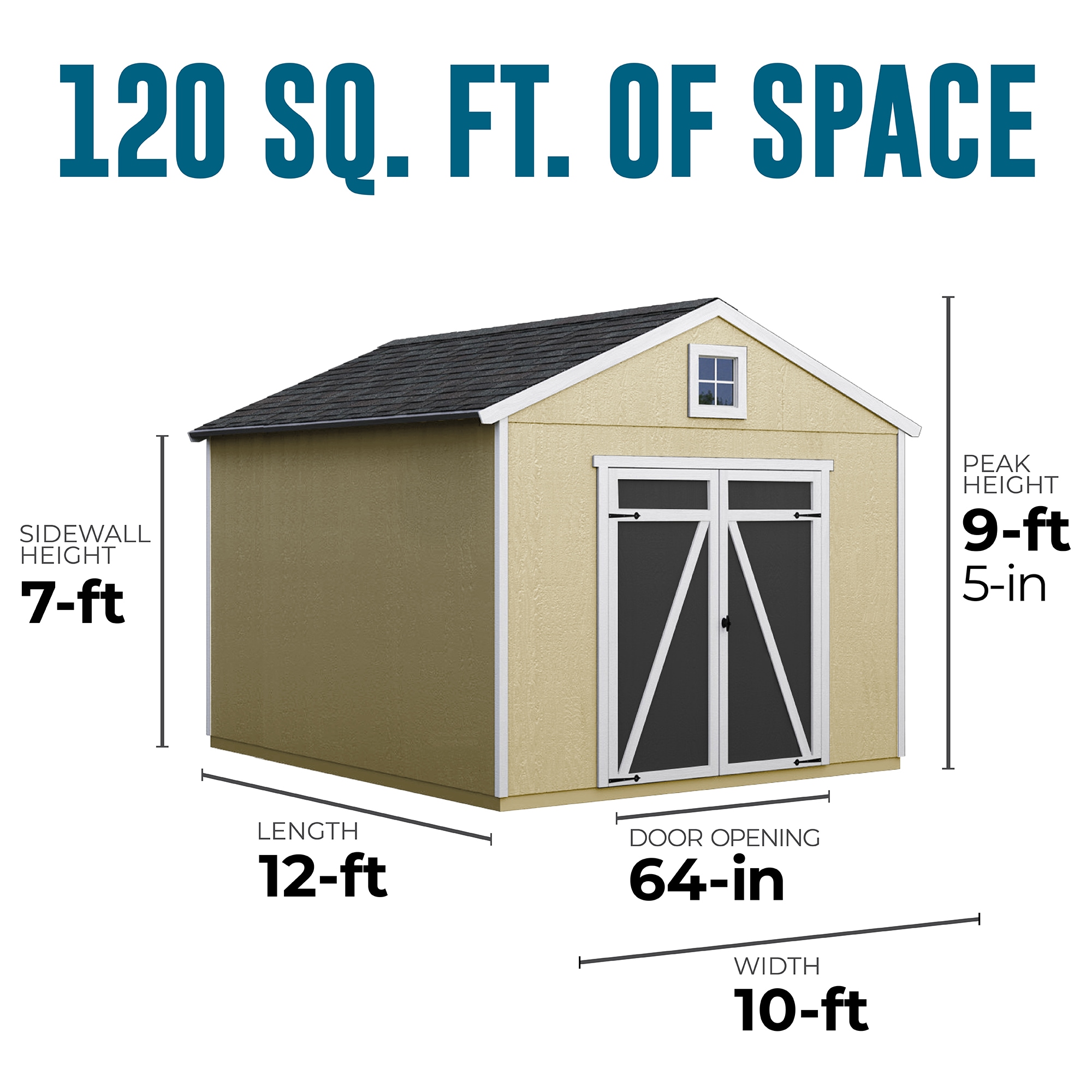 Heartland 63454-3 Wood-Storage-Buildings - View #4