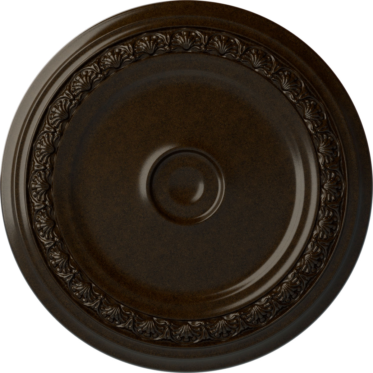 Ekena Millwork CM31CABZS Carlsbad 31.125-in W x 31.125-in L Painted Bronze Polyurethane Whole Ceiling Medallion