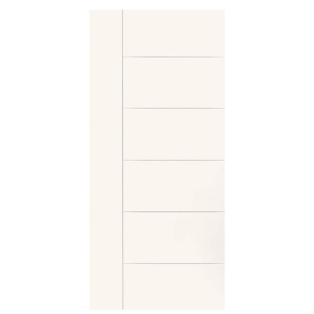 Masonite 1446704 Berkley 36-in x 80-in White Flush Smooth Hollow core Prefinished Molded composite Slab Door
