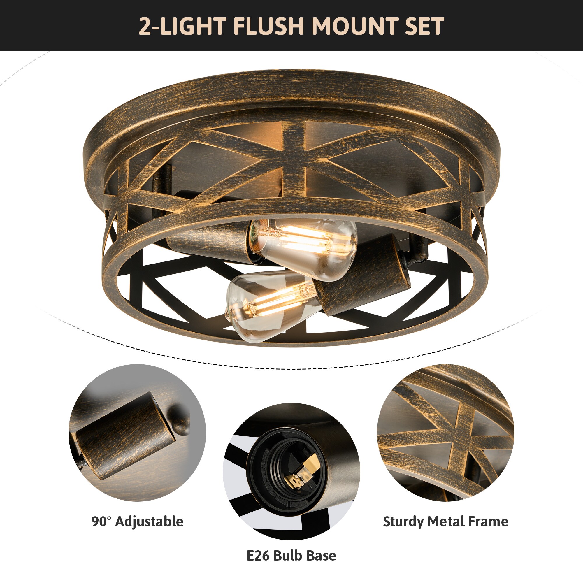 CO-Z ISL-2PSF-BZ flushmounts - View #2