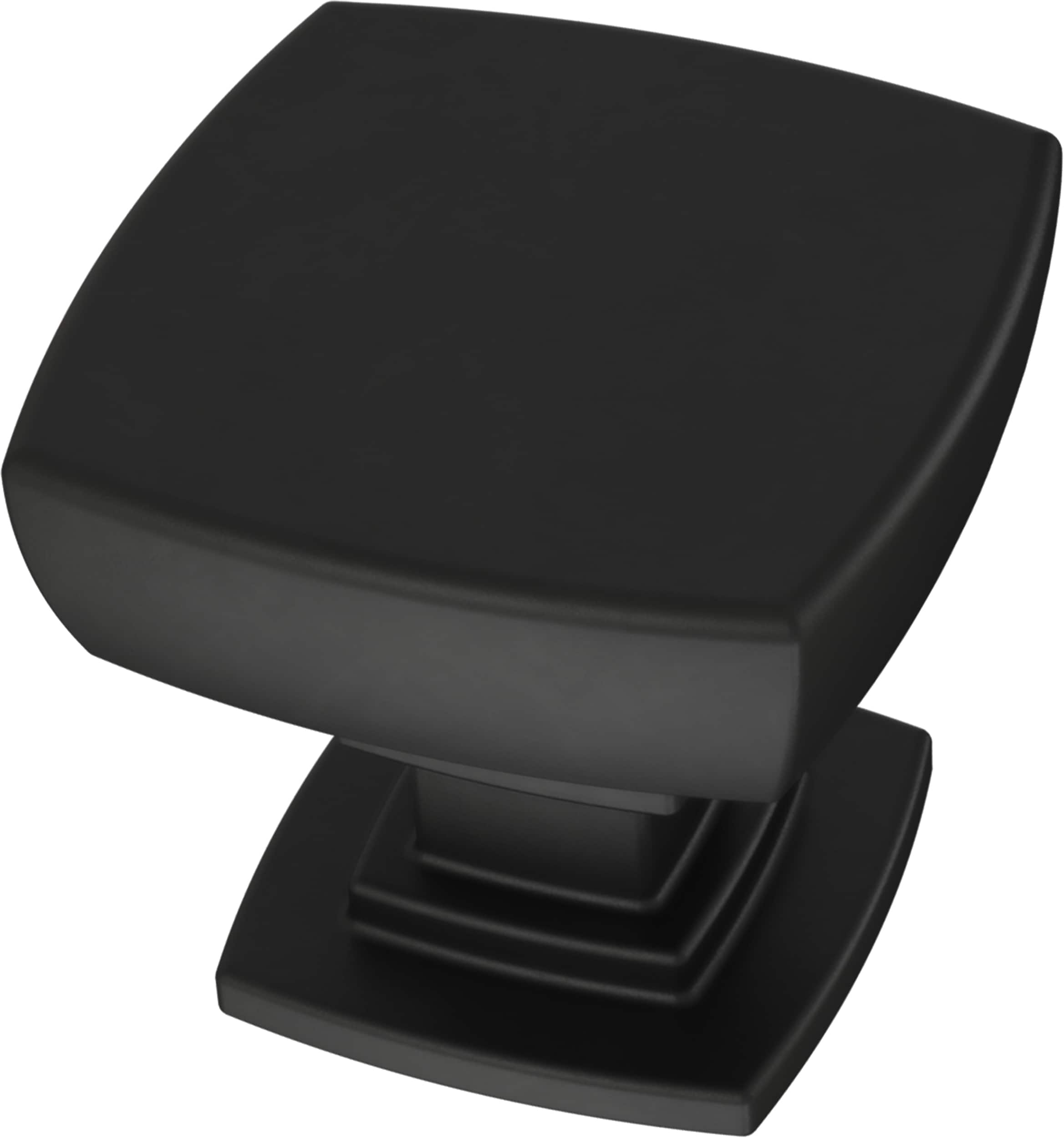 Franklin Brass P29542K-FB-C Parow 1-1/8-in Matte Black Square Cabinet Knob