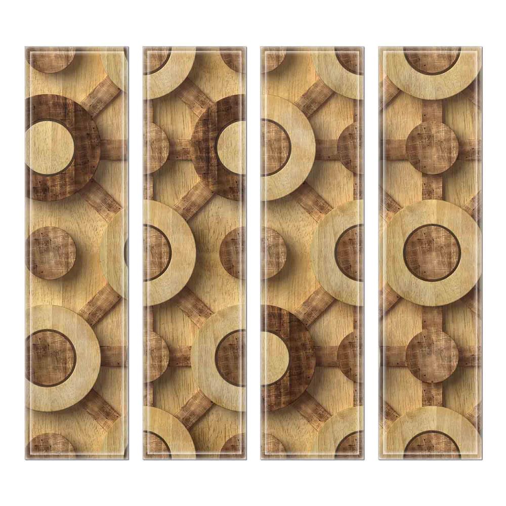 Instant Mosaic 7040102 Upscale Designs 32-Pack Multicolor 3-in x 12-in Glossy Glass Random Wall Tile