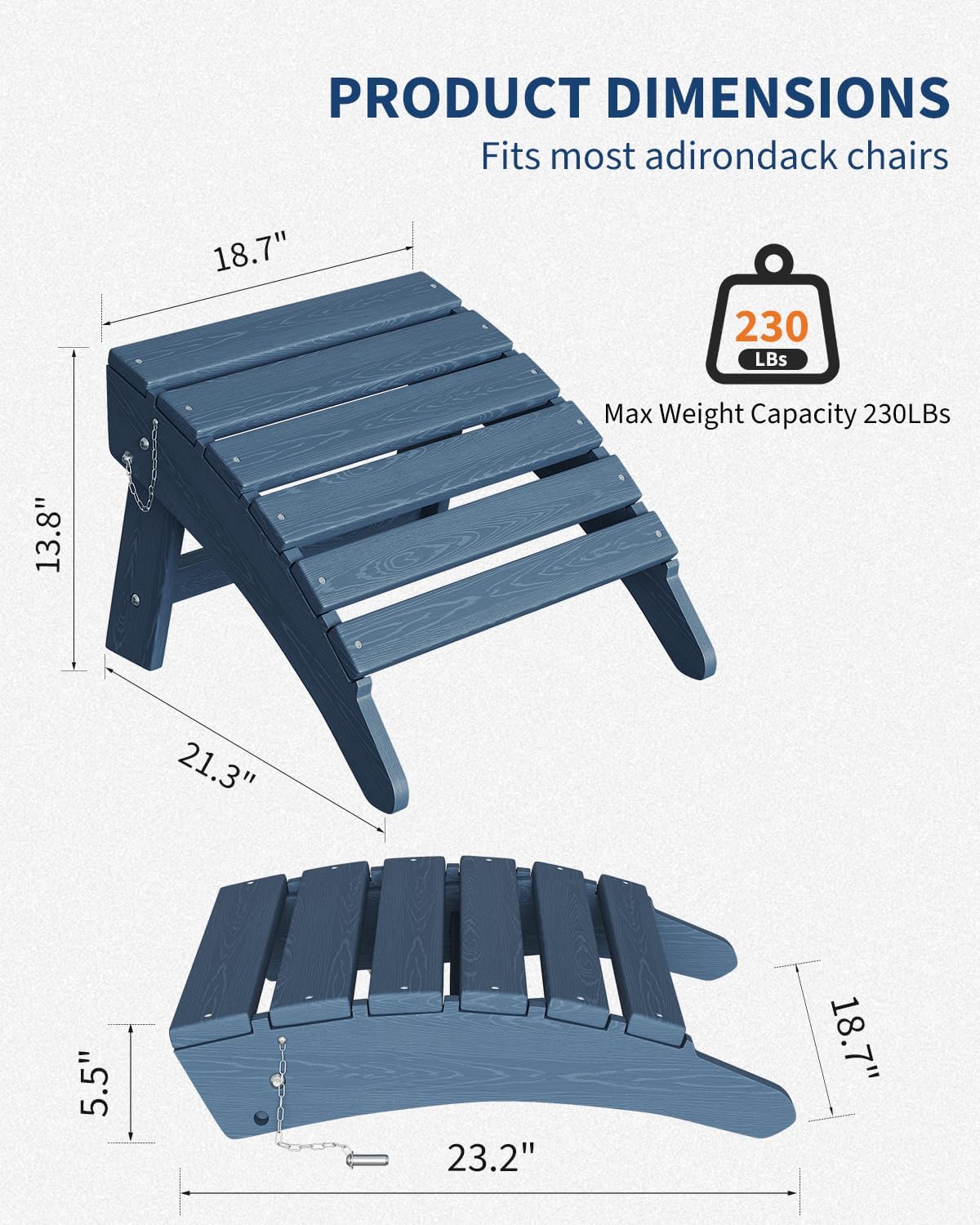 GAOMON LSPPJOK-P8W3S17DUB Stools-Ottomans - View #3