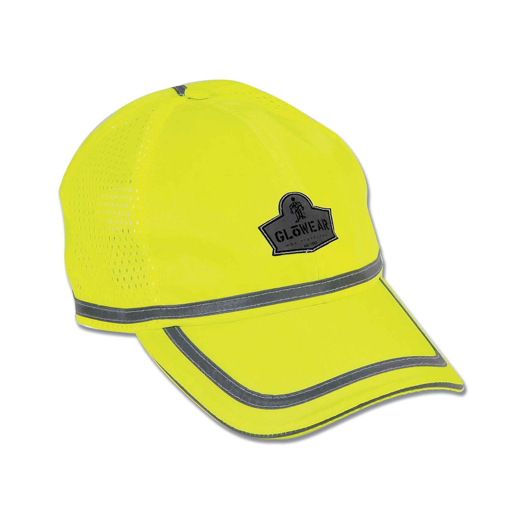 GloWear Glowear 8930 Lime Hi-vis Baseball Cap in the Safety Accessories  department at