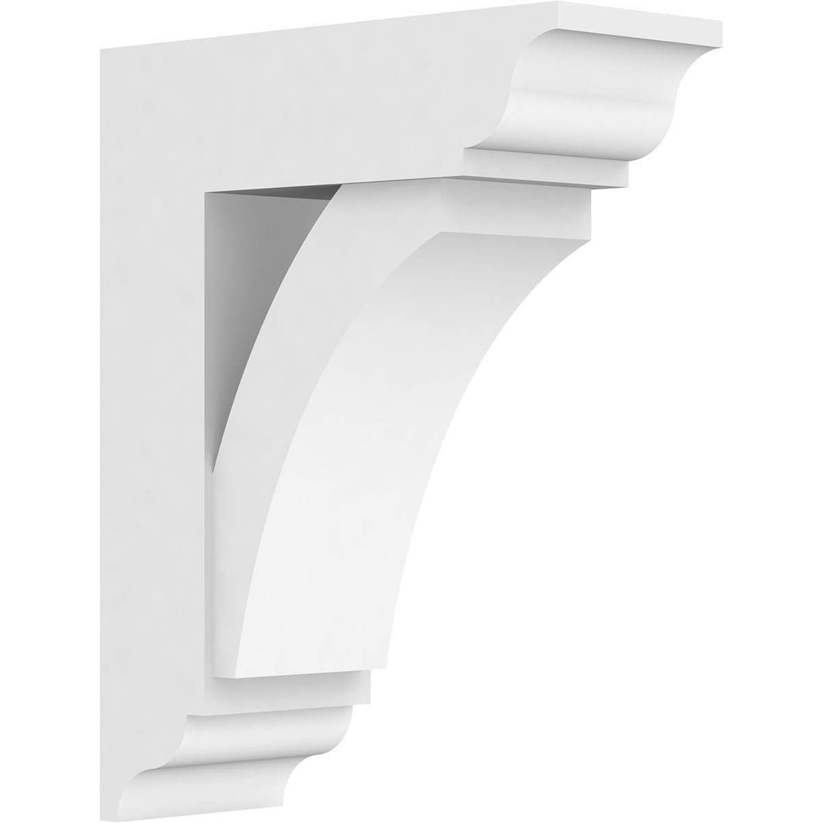 Ekena Millwork BKTP05X14X18THR01 Standard ThortonGrade 5-in x 14-in x 18-in Off-white PVC Standard bracket