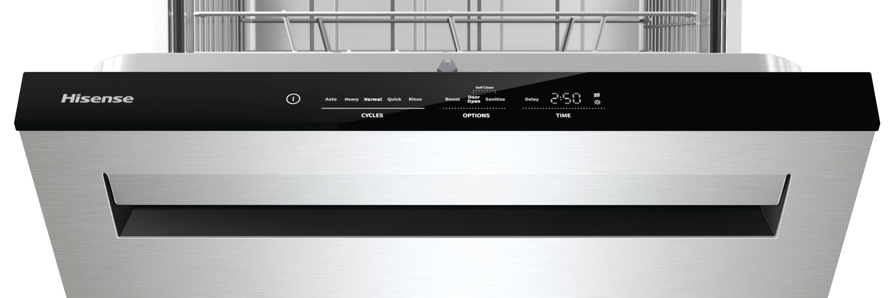 Hisense Top Control 24in BuiltIn Dishwasher (Stainless Steel) ENERGY